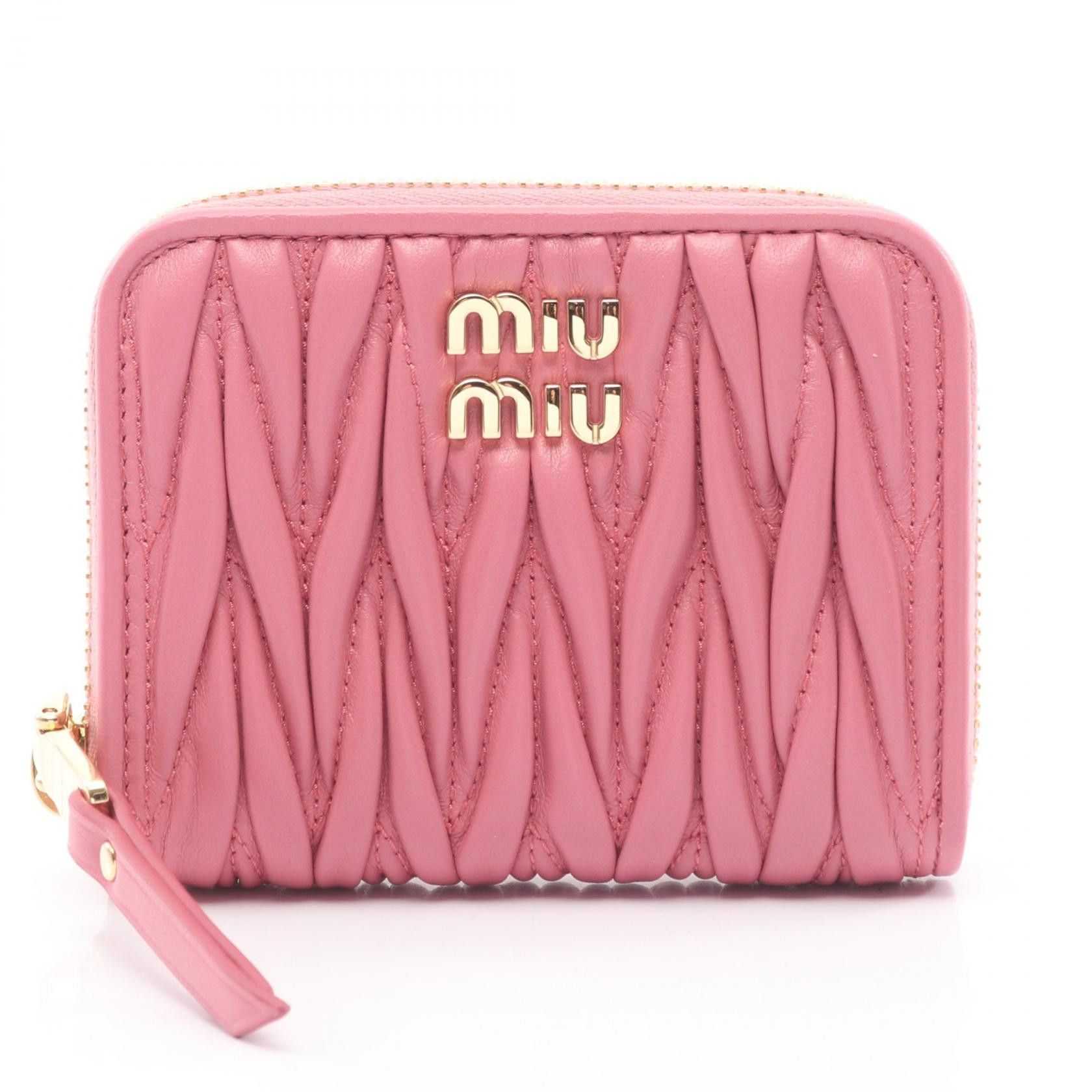 Miu Miu Miu Miu Miu Miu MATELASSE MIU Leather Coin Case Leather Coin Case 5MM268AFPPF0638 DUTY FREE for USA Size ONE SIZE - 1 Thumbnail