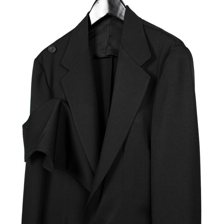 Yohji Yamamoto Yohji Yamamoto Pour Homme - Double Front end round curve JKT Size US M / EU 48-50 / 2 - 5 Thumbnail