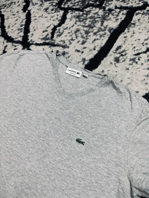 Lacoste Lacoste basic logo t-shirt gray S Size US S / EU 44-46 / 1 - 3 Thumbnail