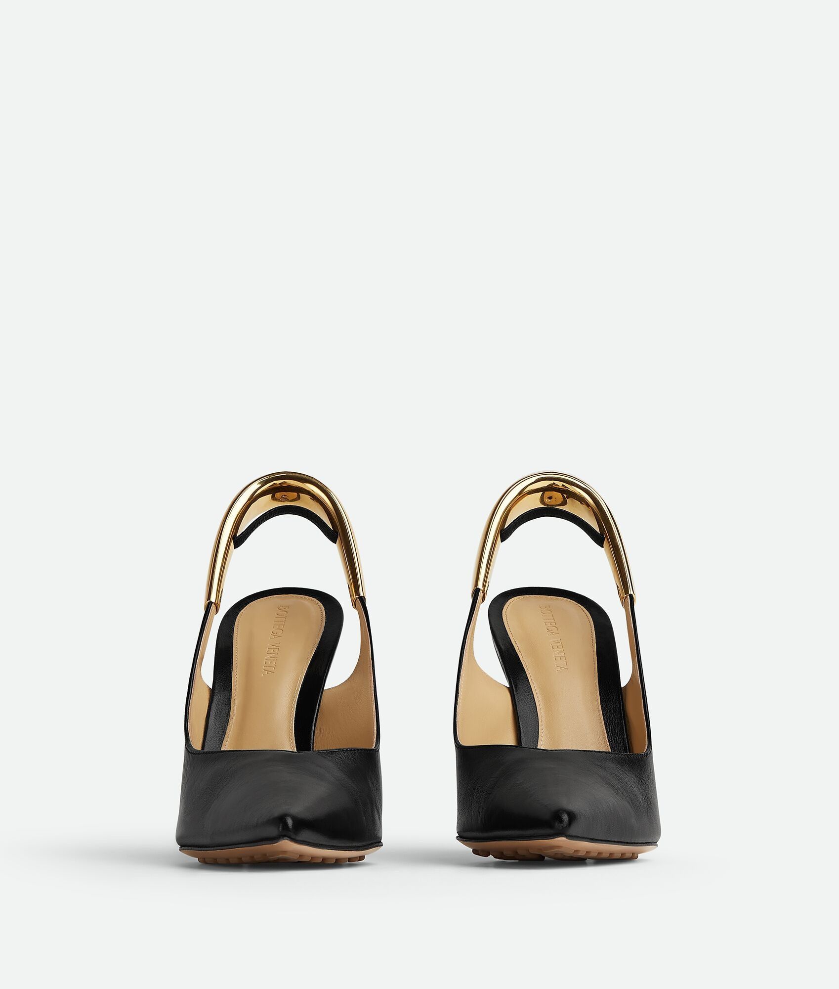 Bottega Veneta o1n1vont1224 Punta Slingback Pumps in Black Size US 9 / IT 39 - 2 Thumbnail
