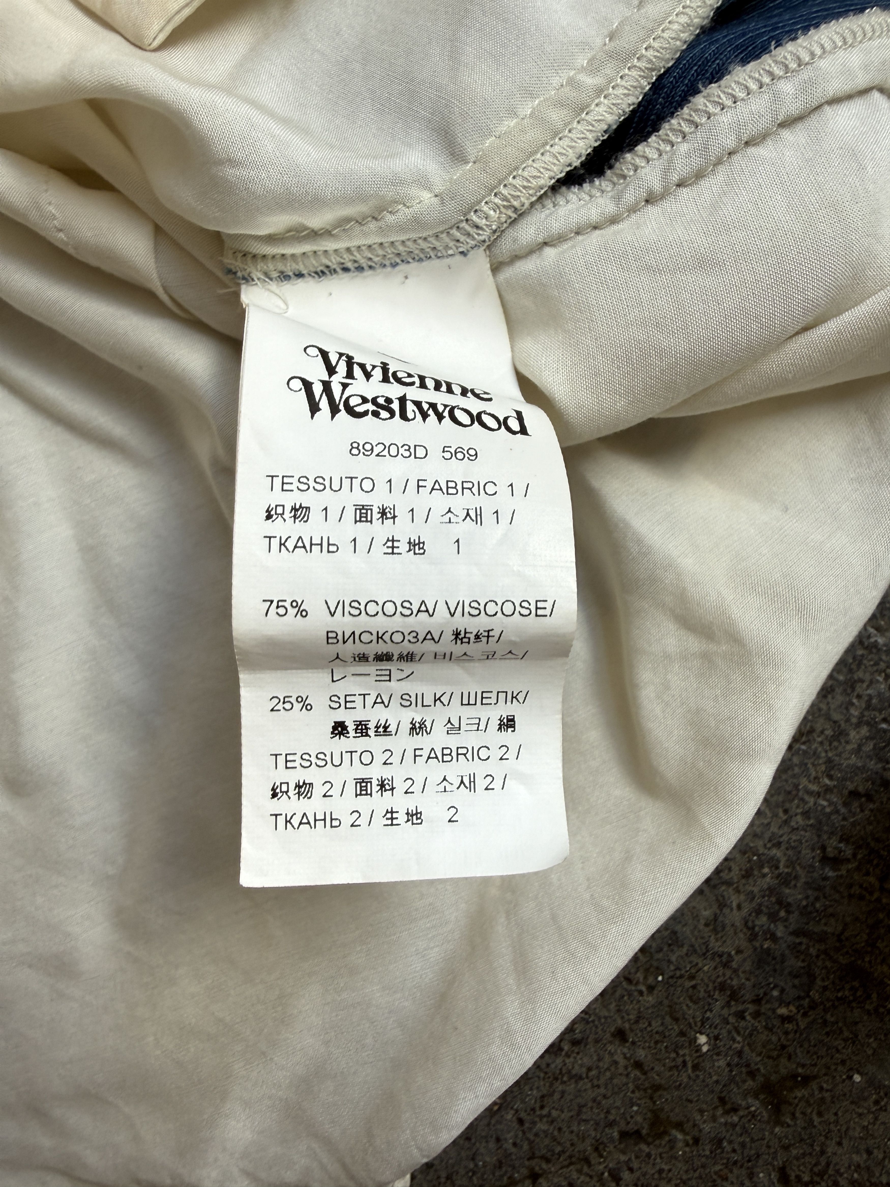 Vivienne Westwood 2016 Silk Blend Button Up Andreas Kronthaler Top Size M / US 6-8 / IT 42-44 - 12 Thumbnail