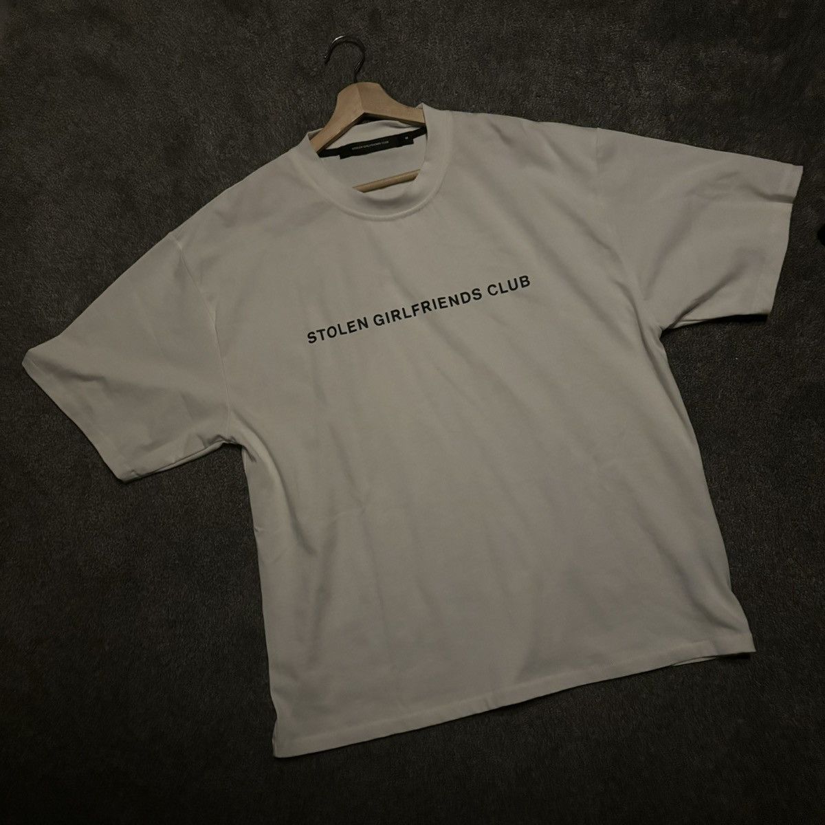 image of Stolen Girlfriends Club Logo in White, Men's (Size Medium)