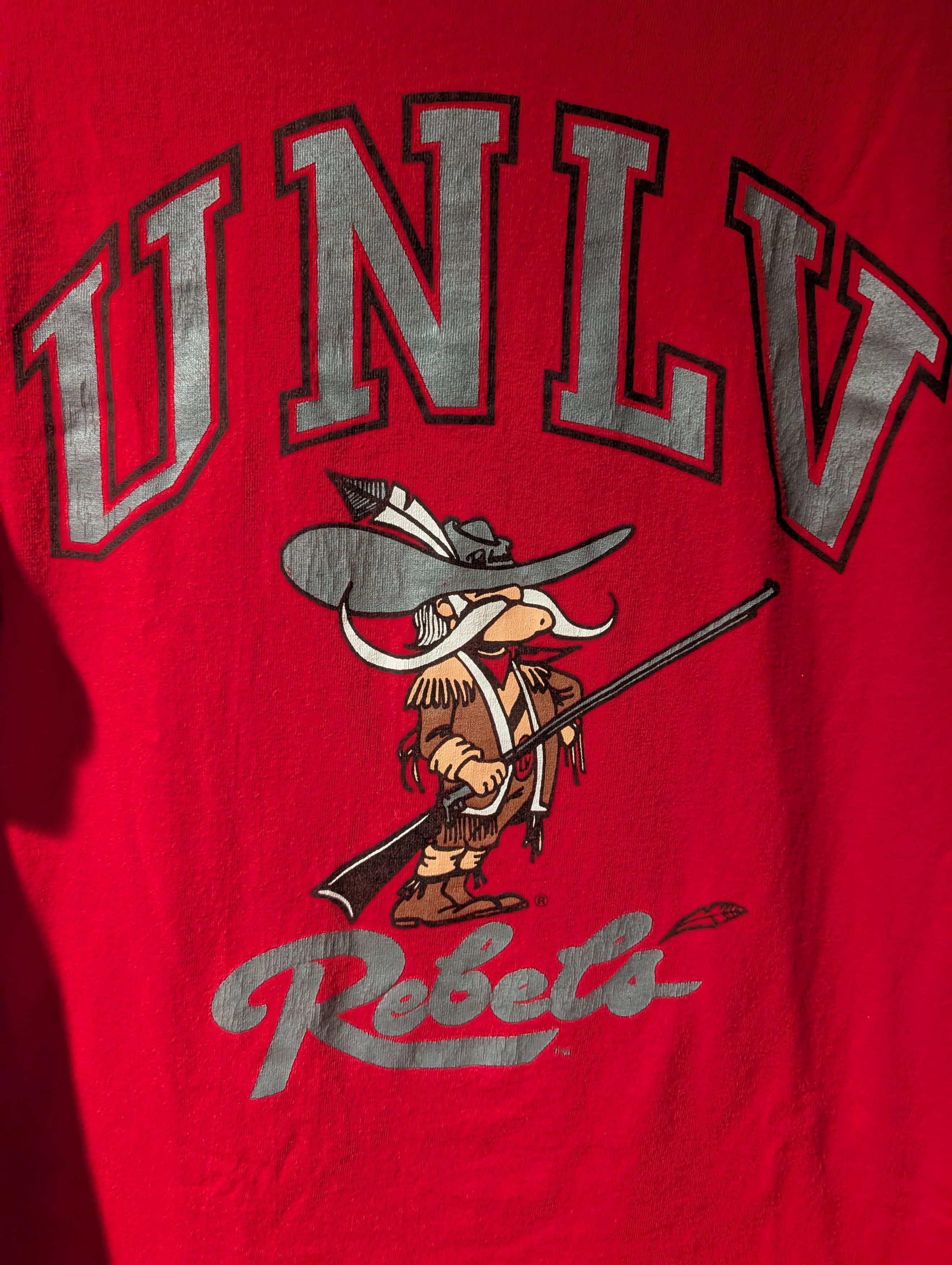 NCAA Vintage UNLV Rebels Long Sleeve Shirt Mock Neck USA NCAA Size US M / EU 48-50 / 2 - 2 Thumbnail