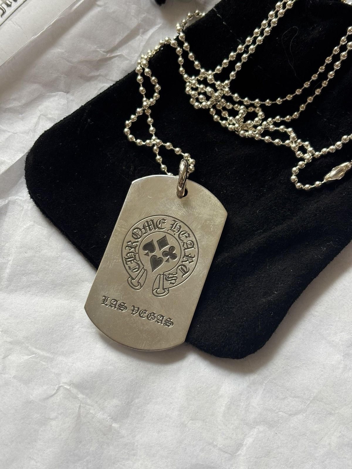 Chrome Hearts ドッグタグネックレス LAS VEGAS Chrome Hearts ドッグタグネックレス LAS VEGAS CHROME HEARTS