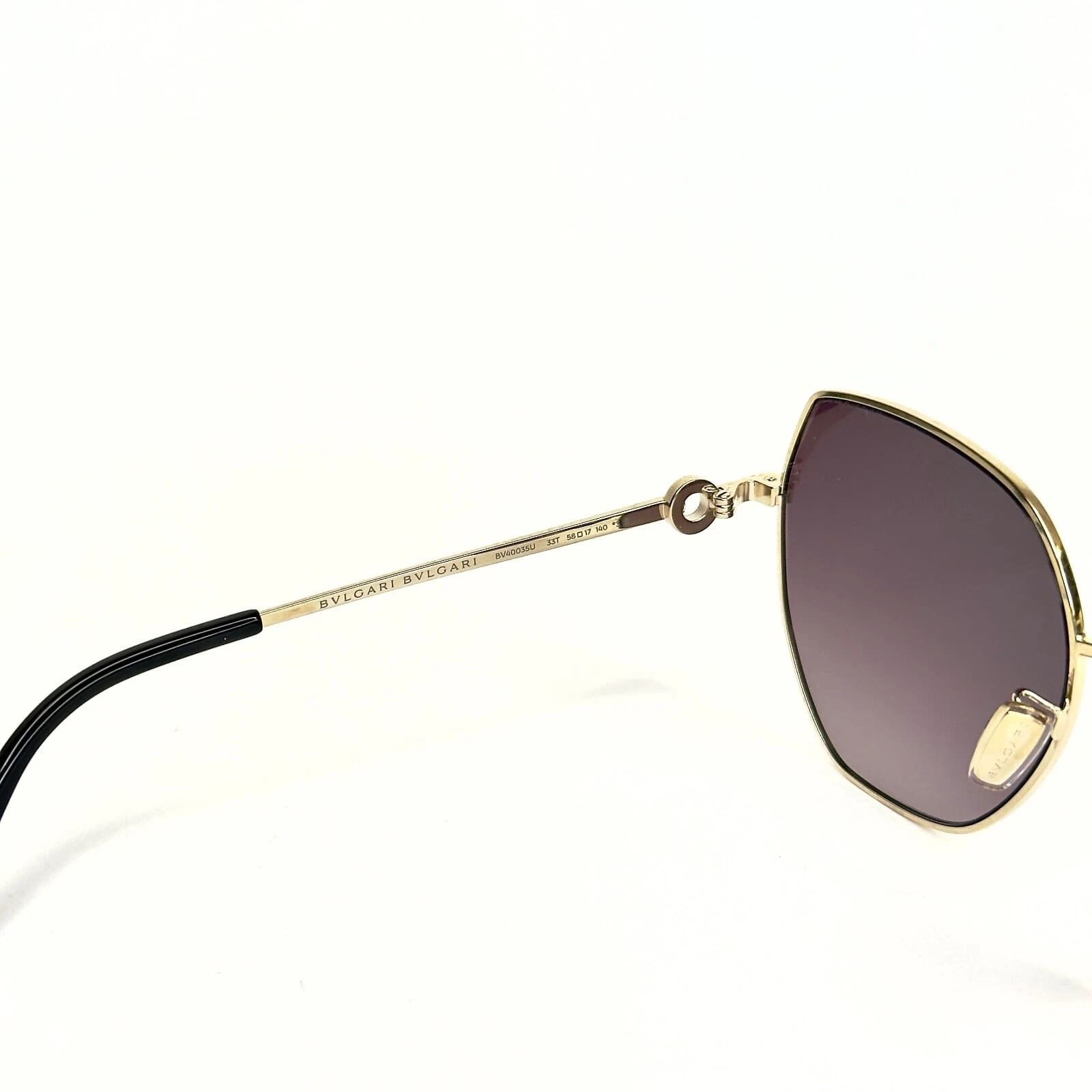 Bvlgari BVLGARI BV40035U COIN Gold Elegant Logo Sunglasses 40035 33T Size ONE SIZE - 6 Thumbnail