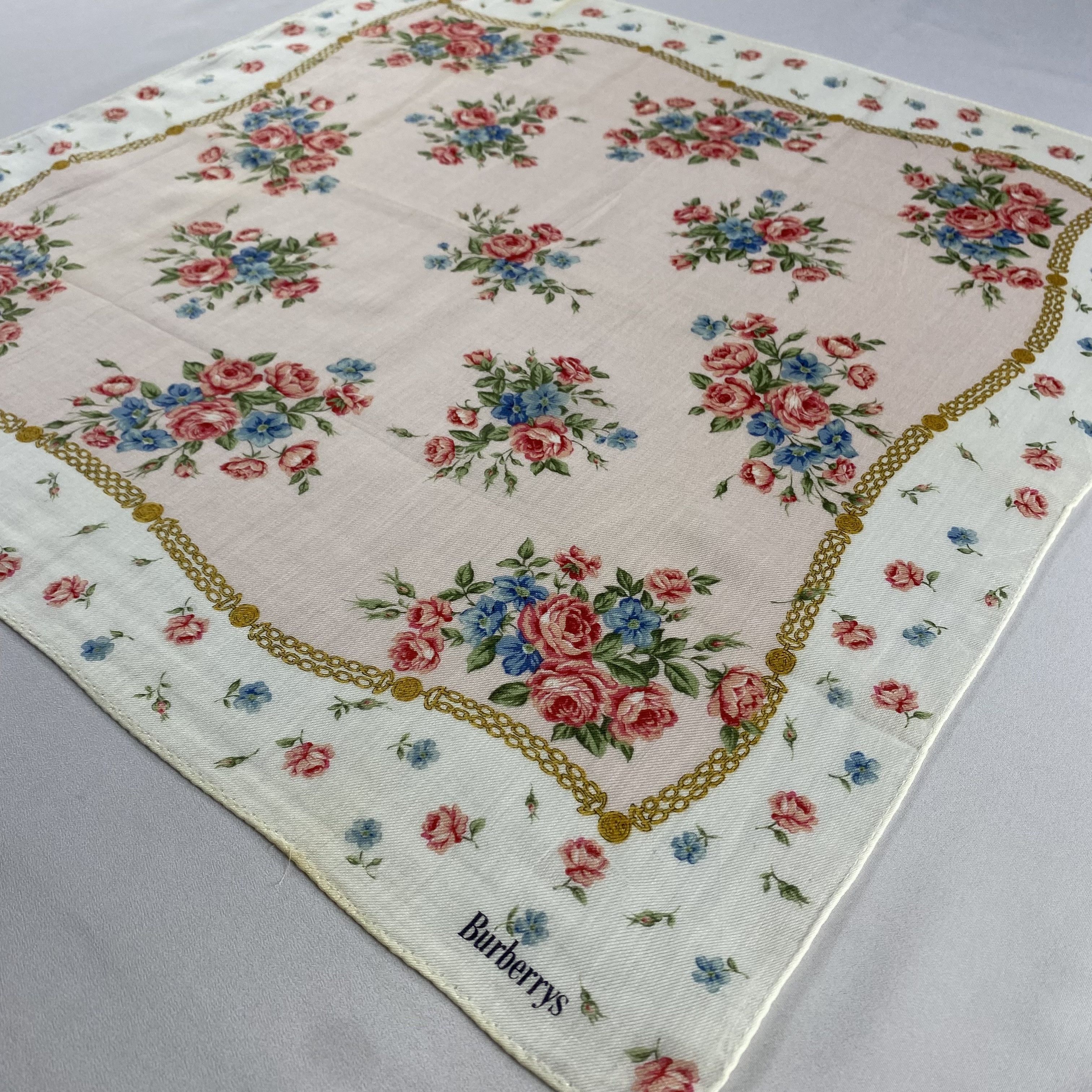 Burberry × Vintage Burberry Handkerchief / Neckerchief / Bandana-P1301 Size ONE SIZE - 2 Thumbnail