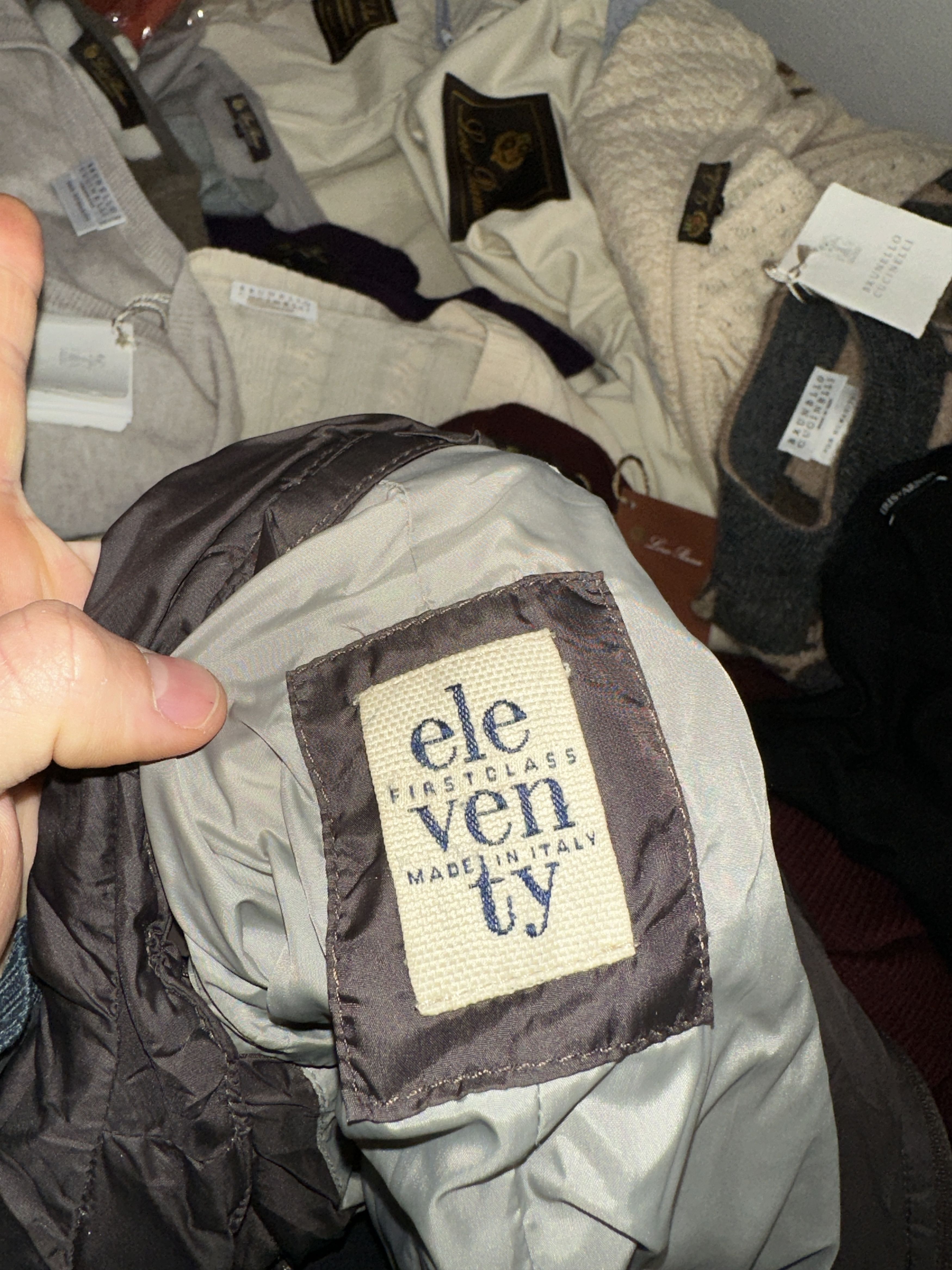 Eleventy Eleventy Quilted Goose Down Coat Overcoat Size L Size US L / EU 52-54 / 3 - 7 Thumbnail