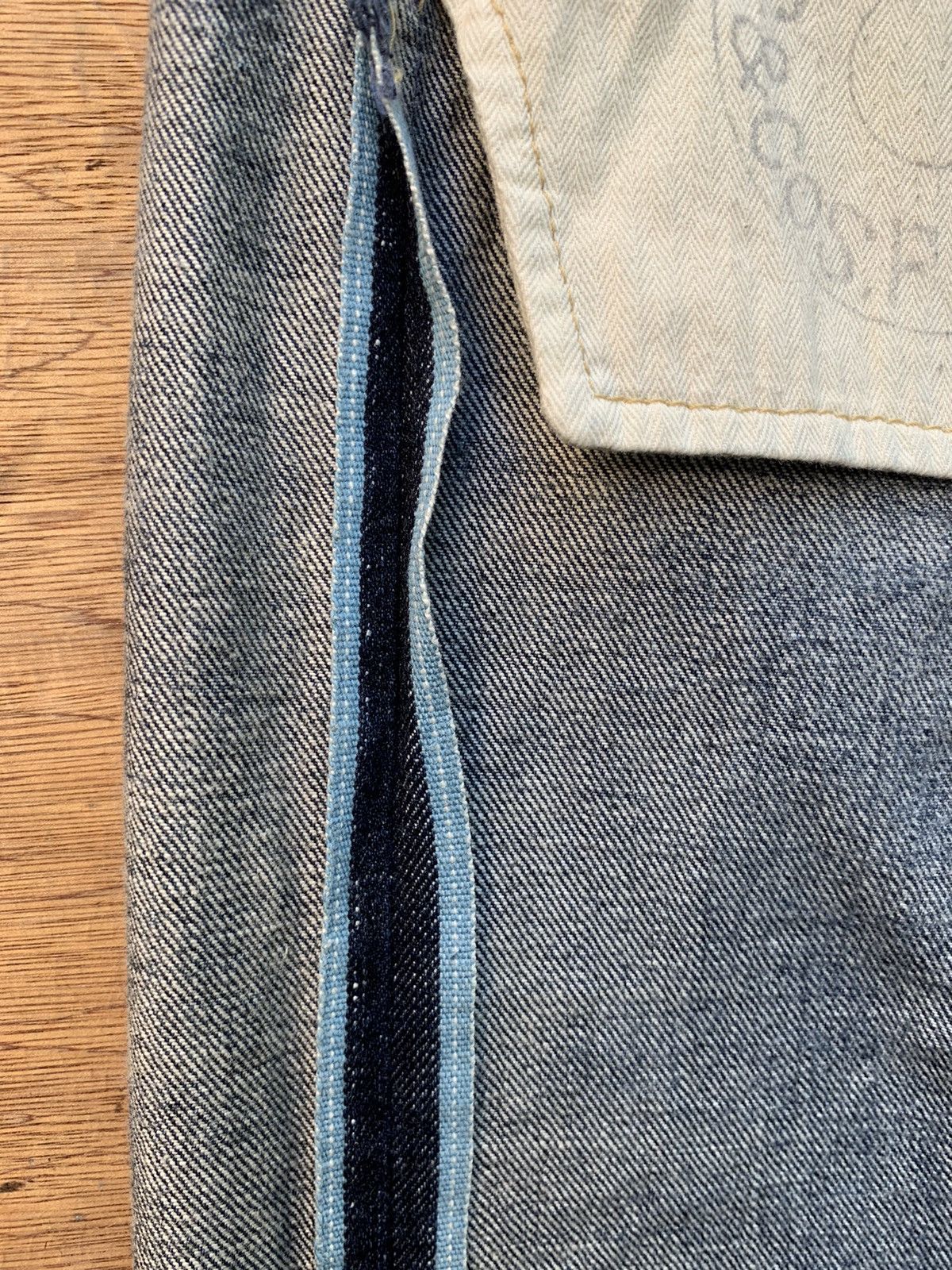 Levi's 🔥🔥 Levis Selvedge Blue Line Curve Bootcut Denim Jeans Size US 28 / EU 44 - 23 Thumbnail