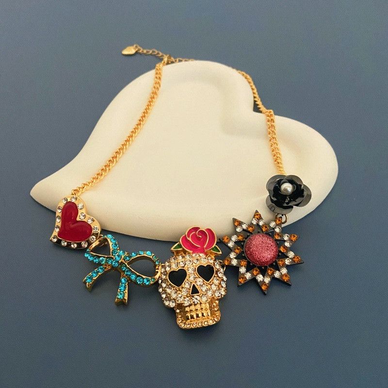 Other vintage skull love bow necklace Size ONE SIZE - 3 Thumbnail