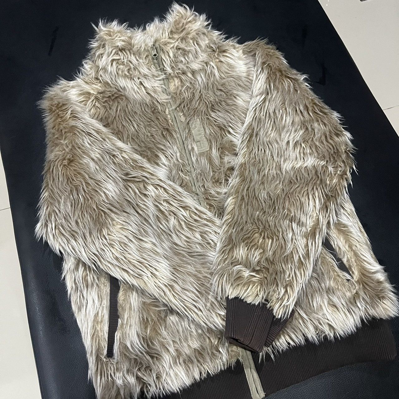 Japanese Brand RARE Gym Master Faux Fur Reversible Jacket Yohji Opium Style Size US M / EU 48-50 / 2 - 6 Thumbnail