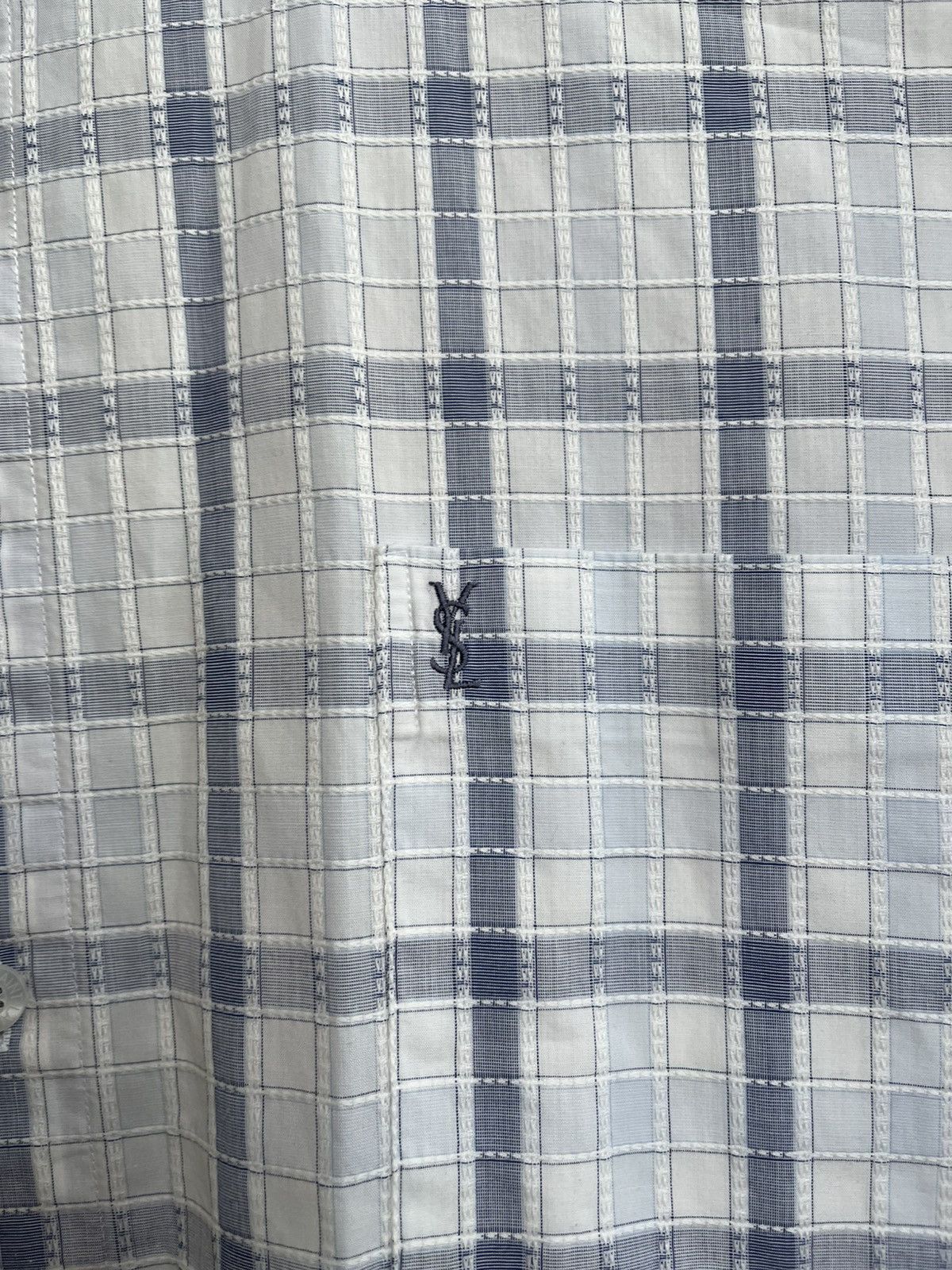 Vintage Yves Saint Laurent YSL Checked Shirt Button Up Size US XL / EU 56 / 4 - 7 Thumbnail