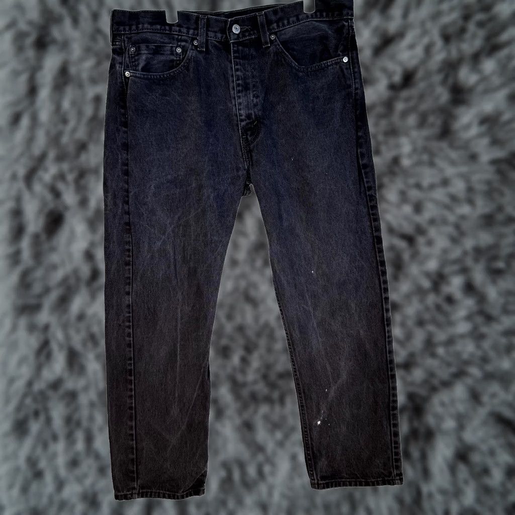 Levi's VINTAGE Levis 505 Jeans Mens 36x29 Black Denim Regular Fit Straight Leg Size US 36 / EU 52 - 1 Thumbnail