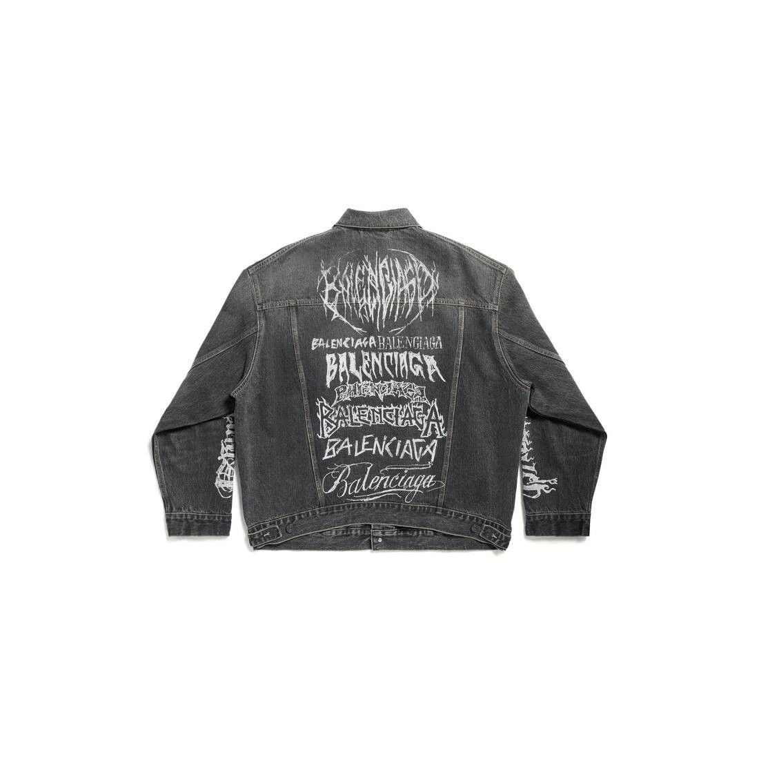 Balenciaga o1s1rm0725 DIY Metal Large Fit Jacket in Grey Size US XS / EU 42 / 0 - 6 Thumbnail