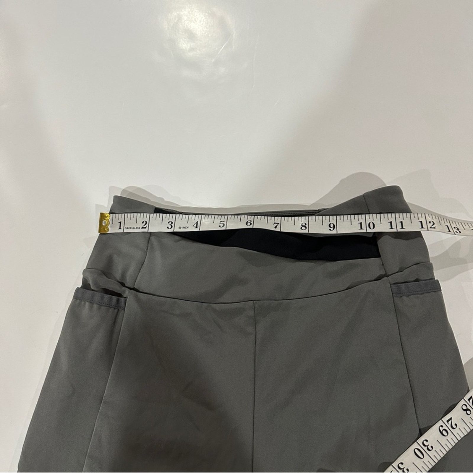 Gymshark Gymshark Gray Criss Cross Waist High Rise Leggings Size S Size 23" - 7 Thumbnail