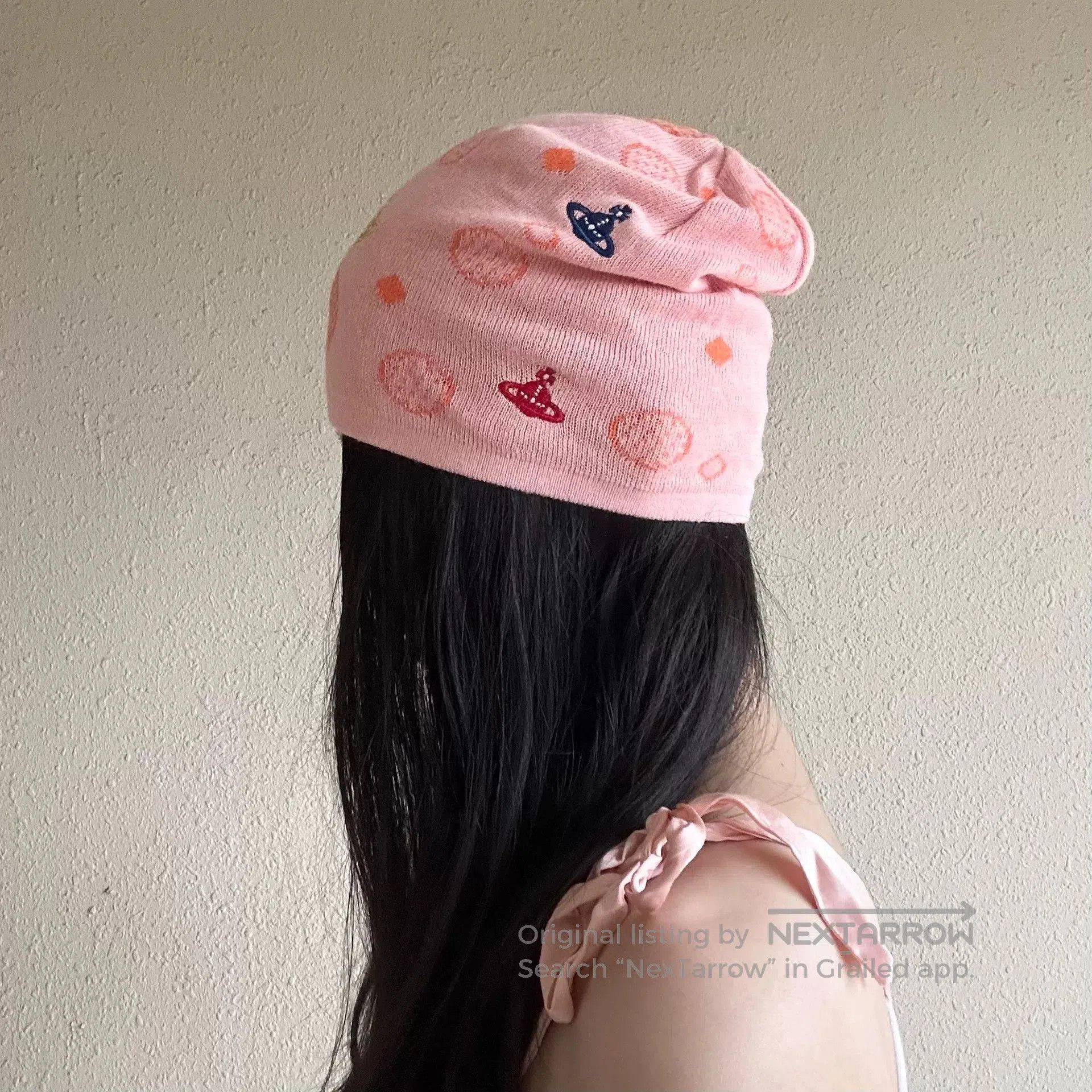Vivienne Westwood Vivienne Westwood Pink Saturn Vintage Knit Hat. Size ONE SIZE - 1 Thumbnail