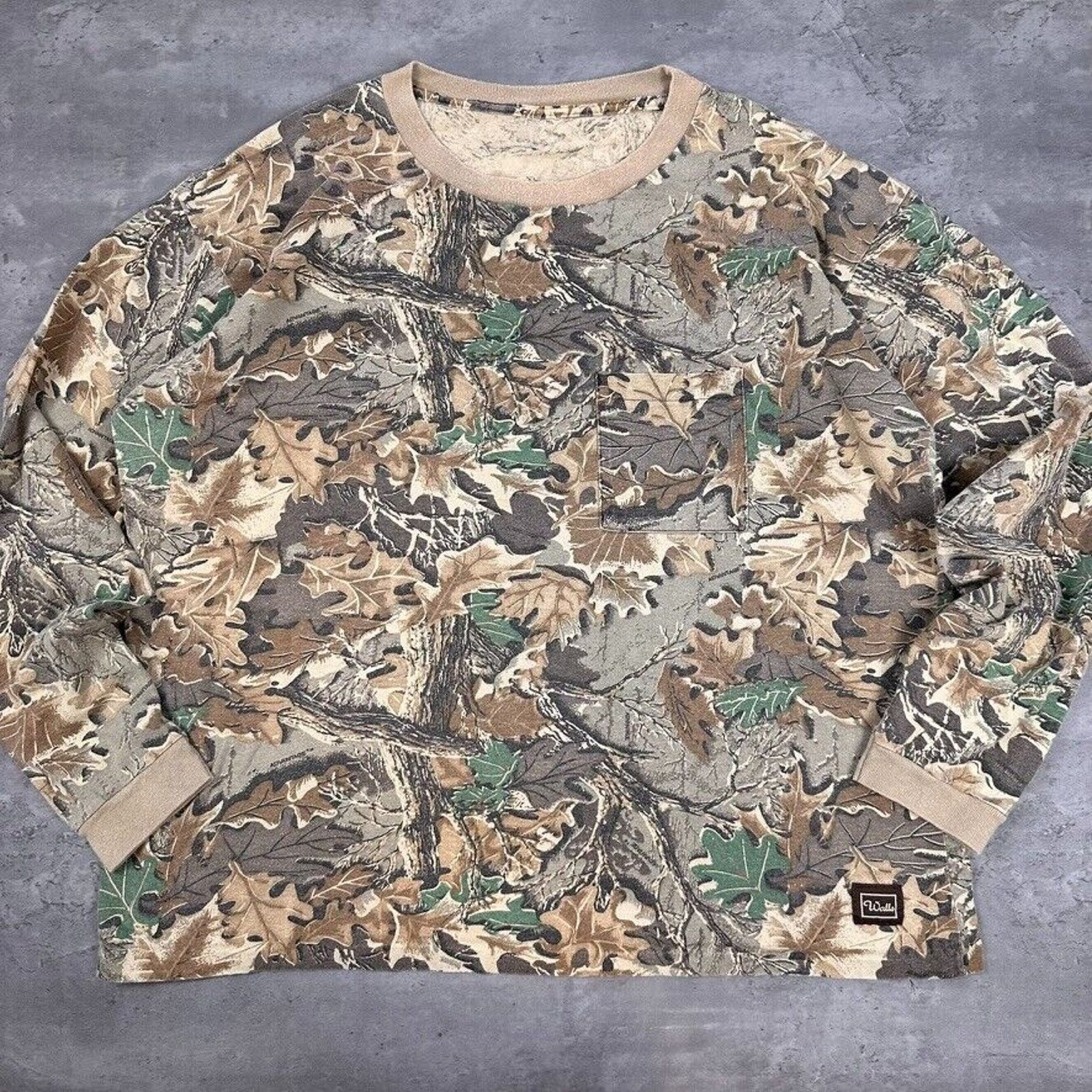 Vintage × Walls Vintage Walls Advantage Tree Leaf Camo Long Sleeve T Shirt Size US XXL / EU 58 / 5 - 1 Thumbnail
