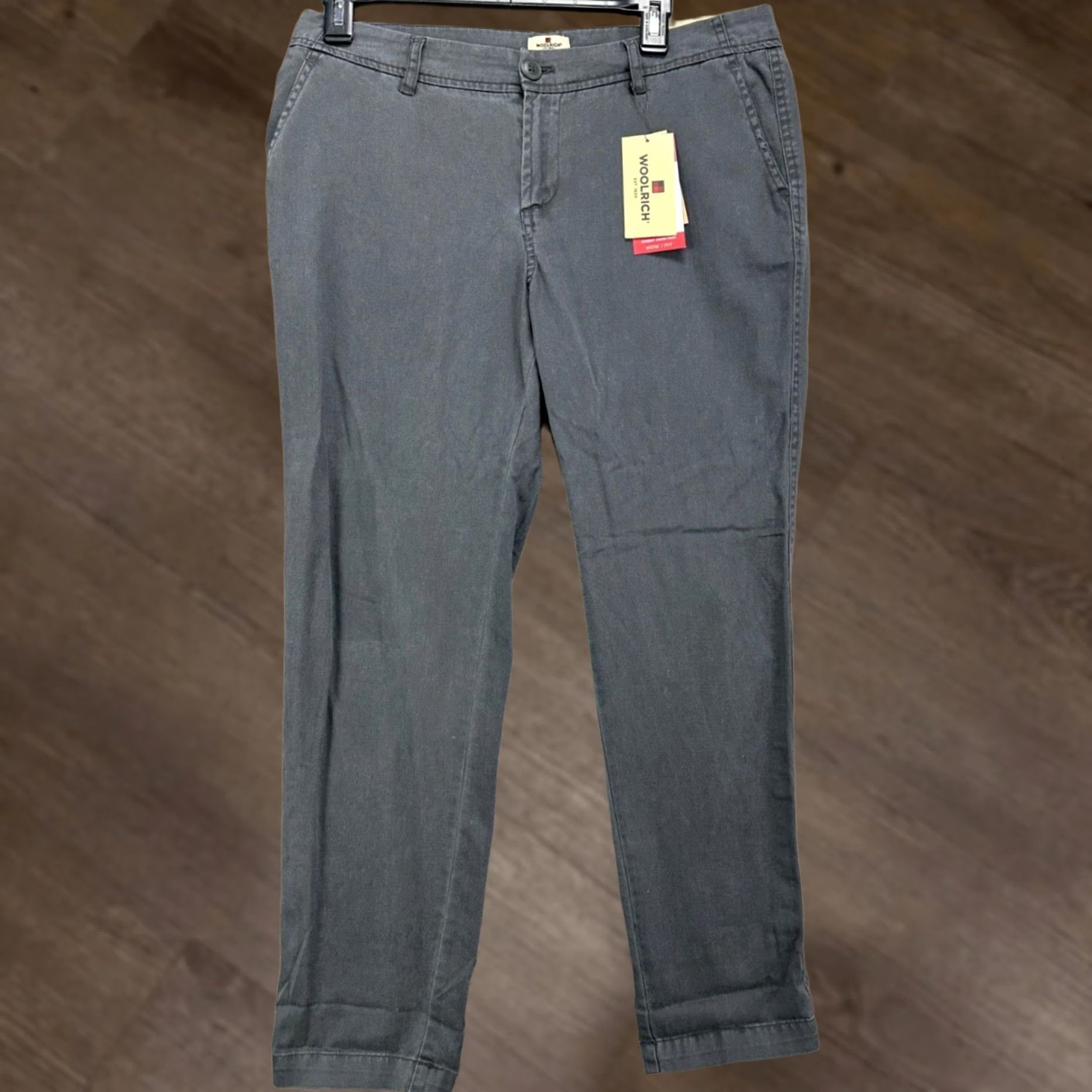 Vintage Woolrich Sunday Chino Pants Womens 8 Gray Flat Front Straight Leg Relaxed Mid Rise Casual Workwear Pants Size 30" / US 8 / IT 44 - 1 Thumbnail