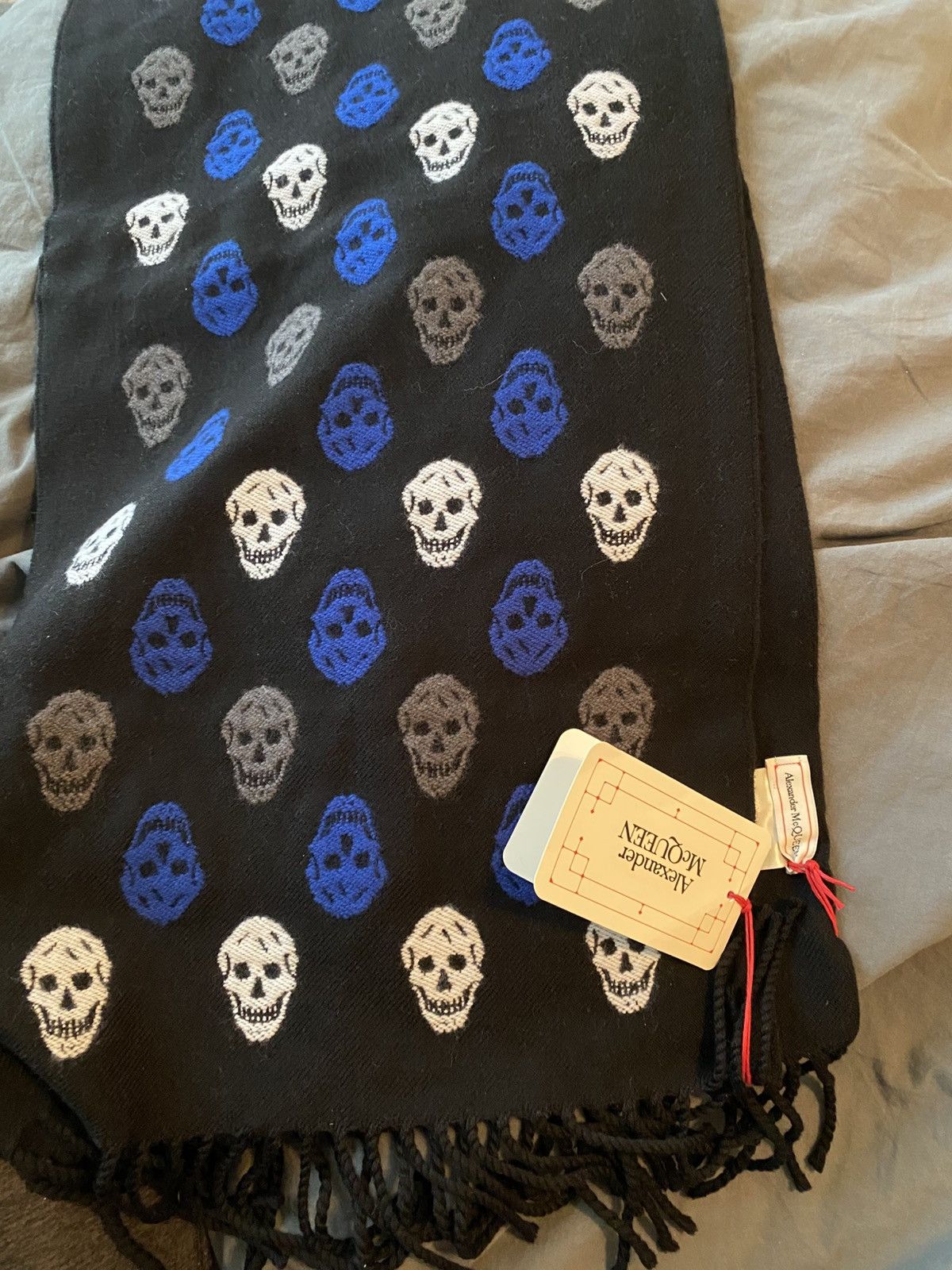 Alexander McQueen Alexander McQueen - Wool-Blend Jacquard Scarf Size ONE SIZE - 5 Thumbnail