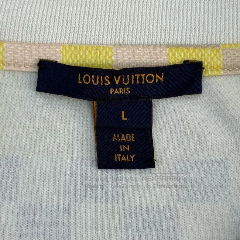 Louis Vuitton Louis Vuitton Grey and pink checkerboard chain short sleev Size US L / EU 52-54 / 3 - 5 Thumbnail