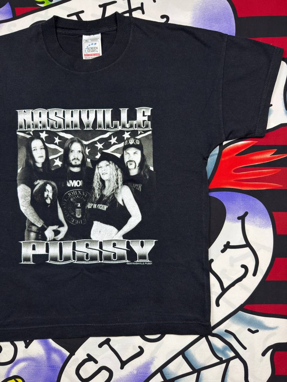 Band Tees Rare Vintage Nashville Pussy Rock Tee 2001 T Shirt Size US M / EU 48-50 / 2 - 3 Thumbnail