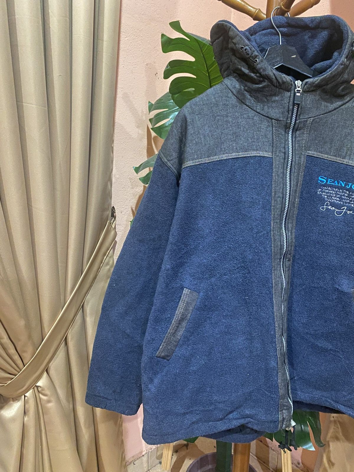 Sean John Vintage Sean John Hooded Fleece Jacket Made in Korea Size US XL / EU 56 / 4 - 6 Thumbnail