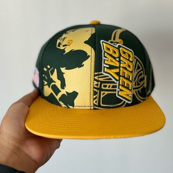 NFL NEW GREEN BAY PACKERS NFL COLORS FLAT BILL SNAPBACK Size ONE SIZE - 2 Thumbnail