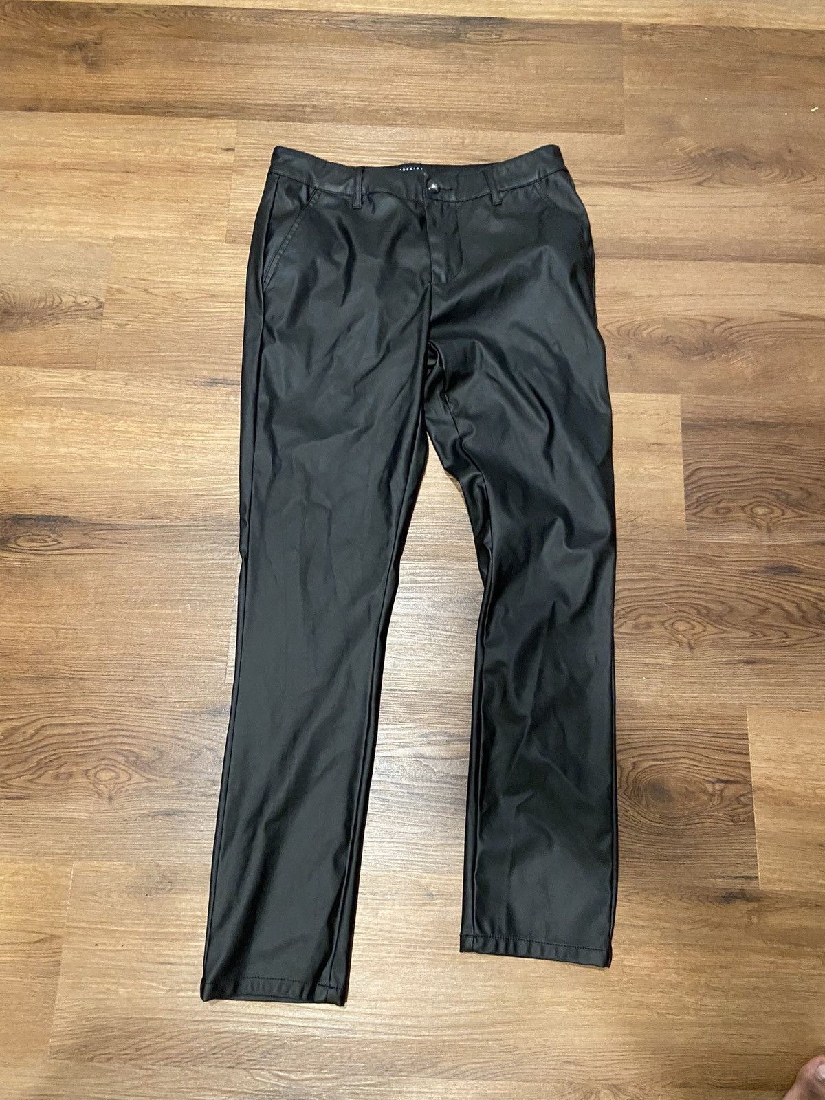 Black Leather/Wax pants