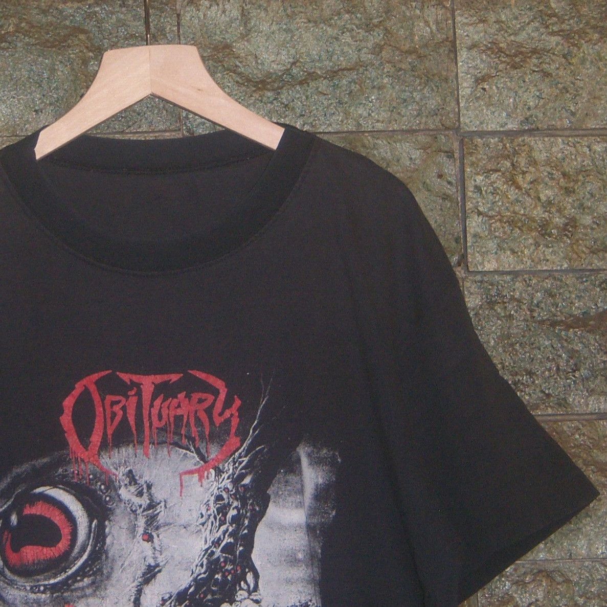 Band Tees × Vintage 90s Obituary Cause Of Death Europe Size US L / EU 52-54 / 3 - 4 Thumbnail