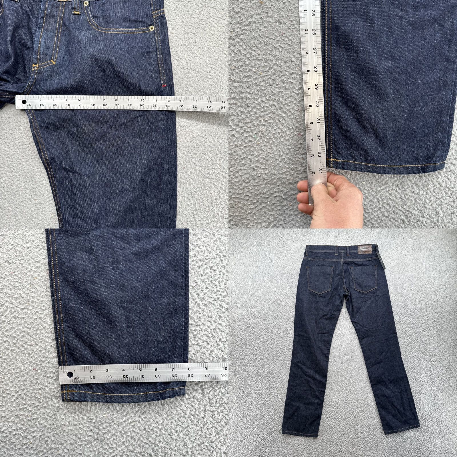 Vintage Haala Crosby Straight Jeans Men's 38x34 Dark Wash Cotton Denim 5-Pocket USA Made Size US 38 / EU 54 - 8 Thumbnail