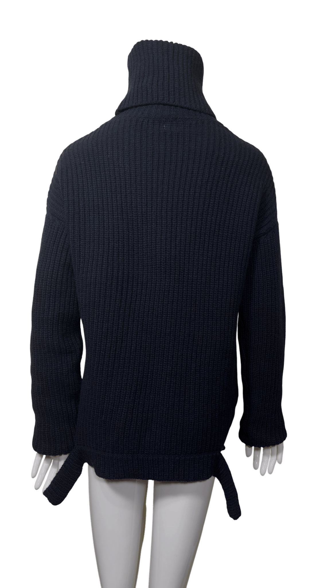 Other Iris & Ink Navy blue wool jumper high neck Size M / US 6-8 / IT 42-44 - 4 Thumbnail