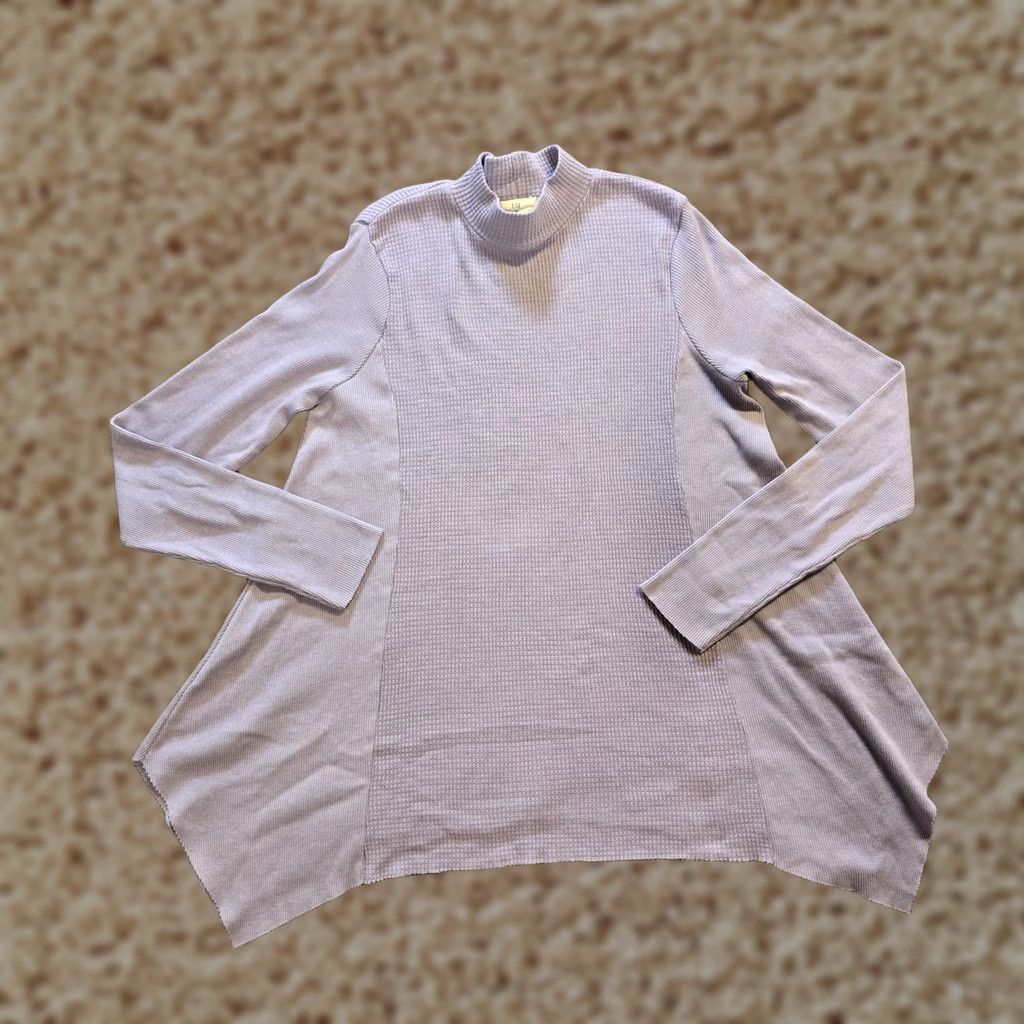Anthropologie T La Anthropologie Top Women Size Small Purple Thermal Waffle Knit Lounge Casual Shirt Size S / US 4 / IT 40 - 1 Thumbnail