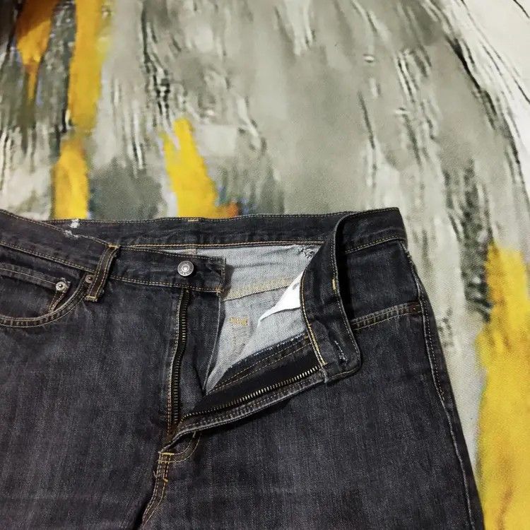 Edwin × Vintage VINTAGE EDWIN 402 DISTRESSED FADED BLACK JEANS PANTS Size US 34 / EU 50 - 6 Thumbnail