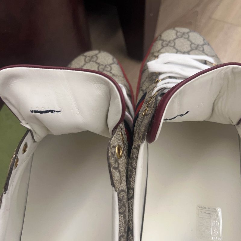 Gucci Gucci ACE Supreme Casual Sneakers for Men - Size US 13 / EU 46 - 8 Thumbnail
