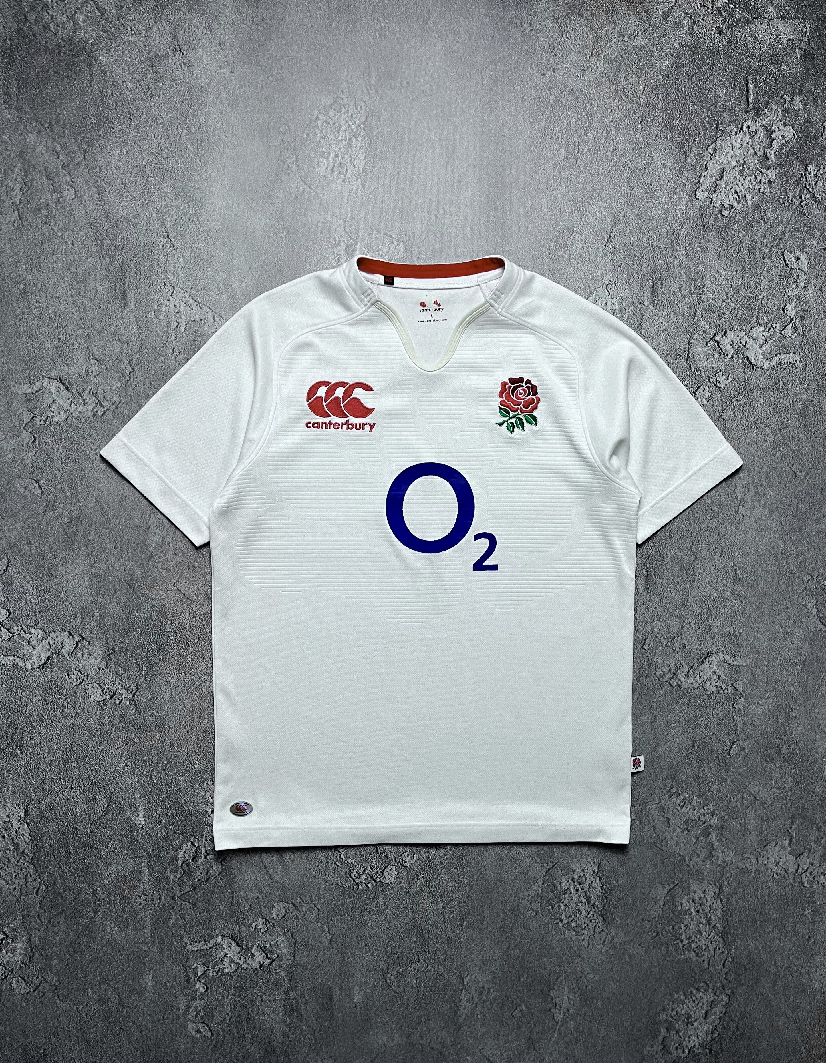 Vintage Canterbury O2 England National Team Rugby Shirt Sports 90s Size US L / EU 52-54 / 3 - 1 Thumbnail