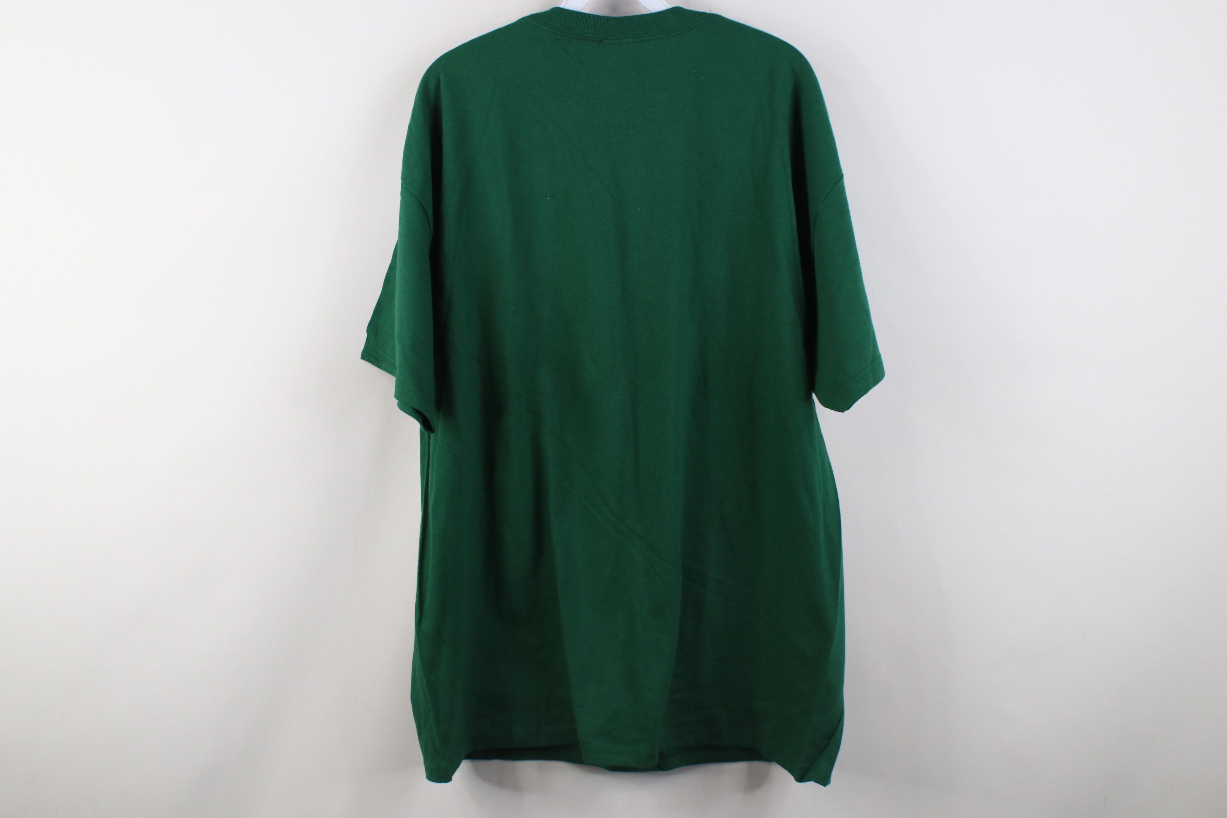 Hanes Deadstock Vintage Y2K Hanes Beefy Pocket T-Shirt Green Size US XL / EU 56 / 4 - 10 Thumbnail