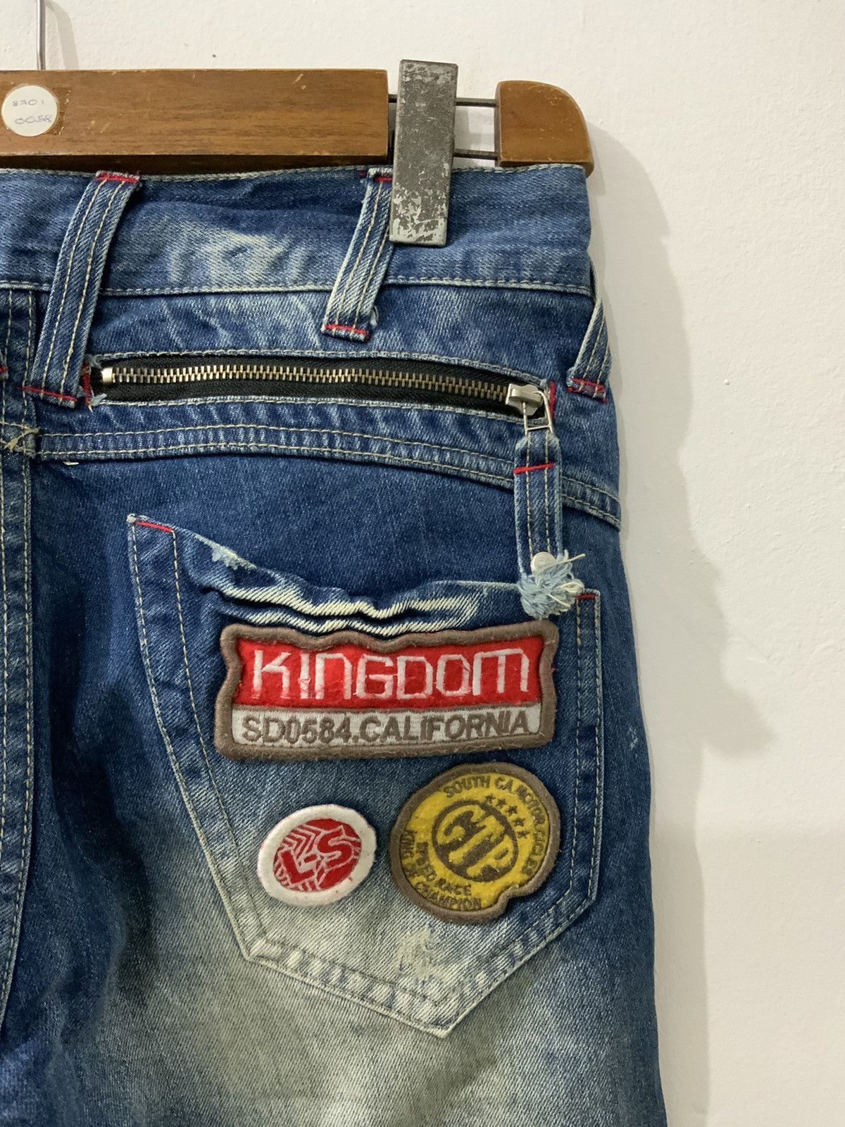 If Six Was Nine Lucky Store Patches Avant Garde Jeans Size US 30 / EU 46 - 18 Thumbnail