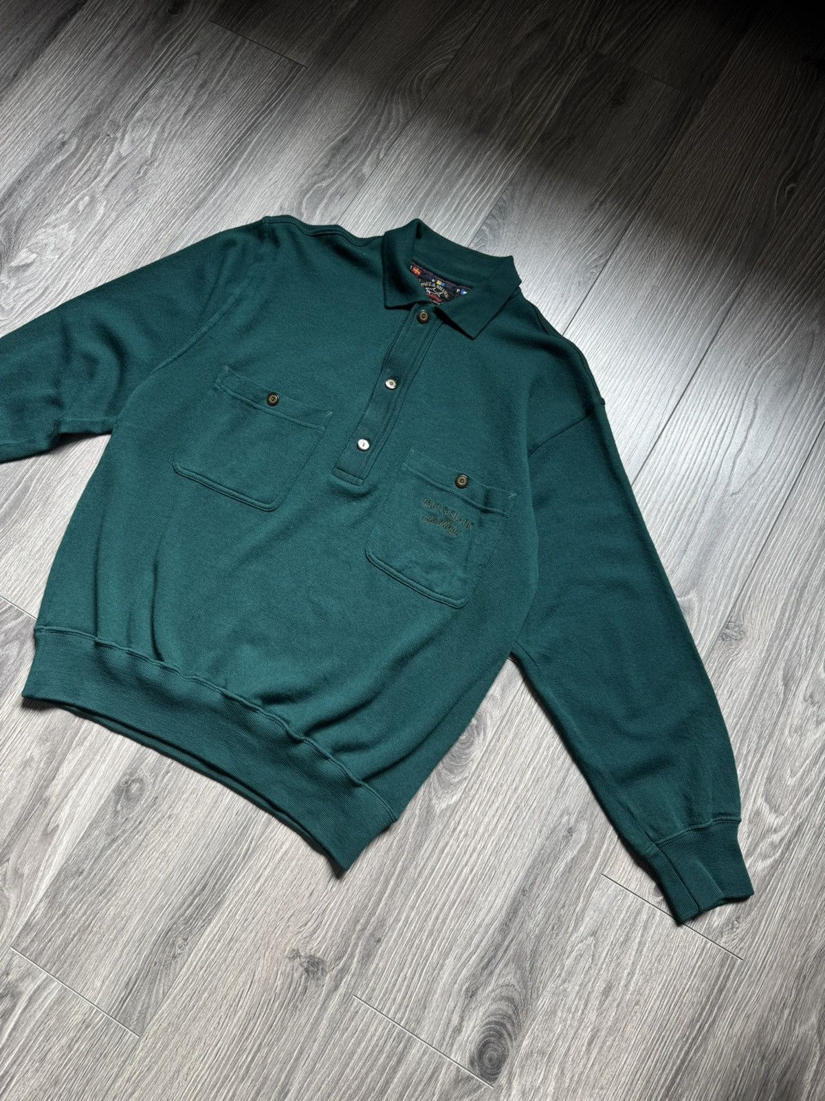 Paul & Shark Vintage Paul & Shark Wool Mint Green Sweater L Size US L / EU 52-54 / 3 - 1 Thumbnail