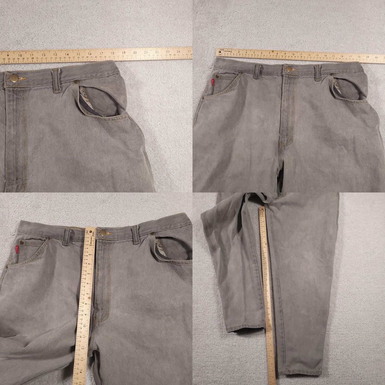 Bugle Boy VINTAGE Bugle Boy Jeans Mens 38x30 Gray Tapered Relaxed Fit Made USA 90s Pants Size US 38 / EU 54 - 9 Thumbnail
