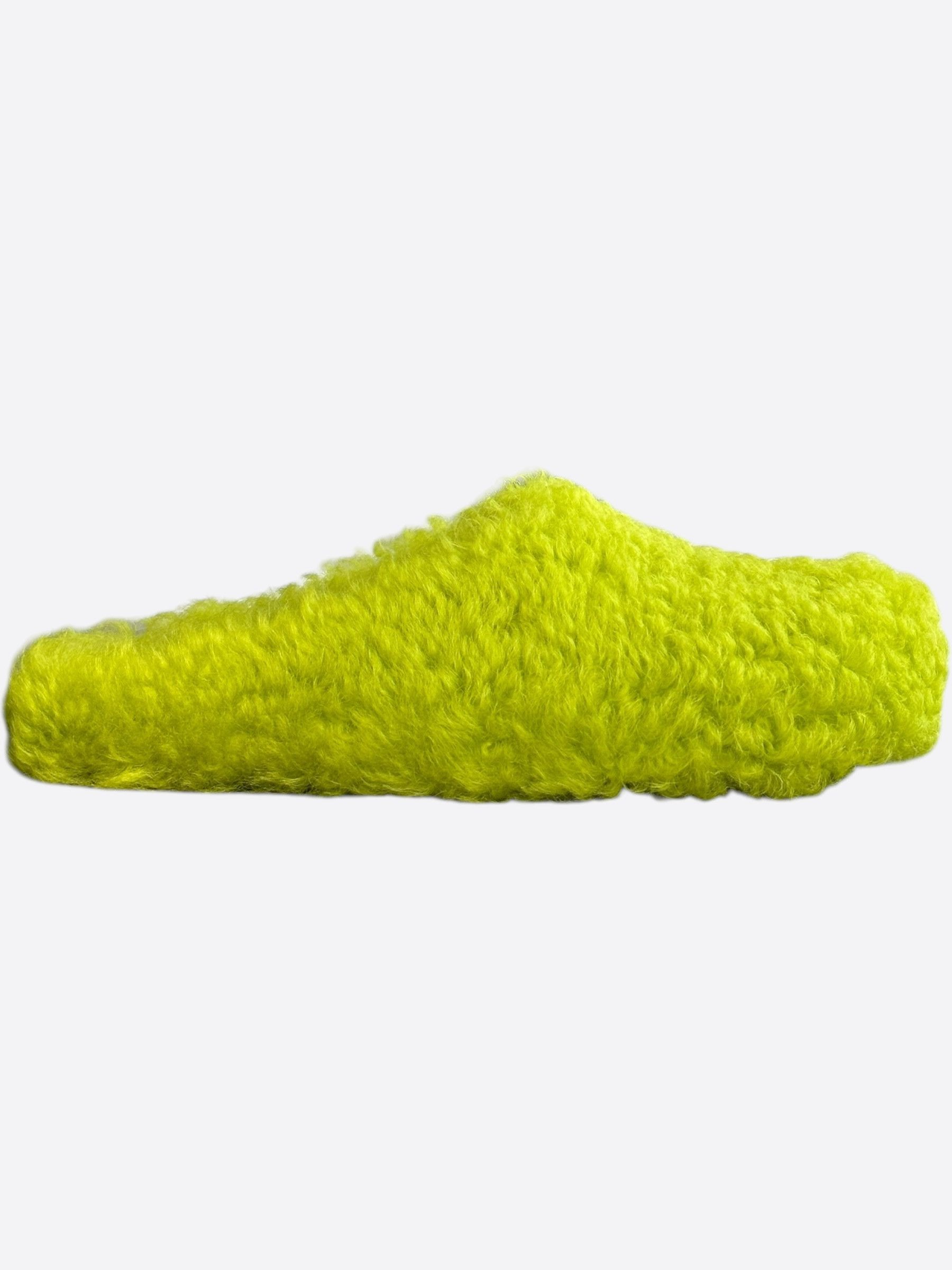 Marni Marni Logo Flat Slides Lime Green Size 44 | Grailed display picture 1