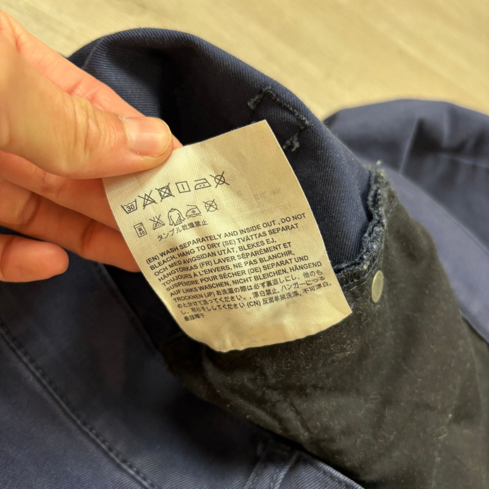Acne Studios Acne Studios Ace UPS Navy Jeans Cotton Stretch Men's 31x28 Size US 31 - 11 Thumbnail