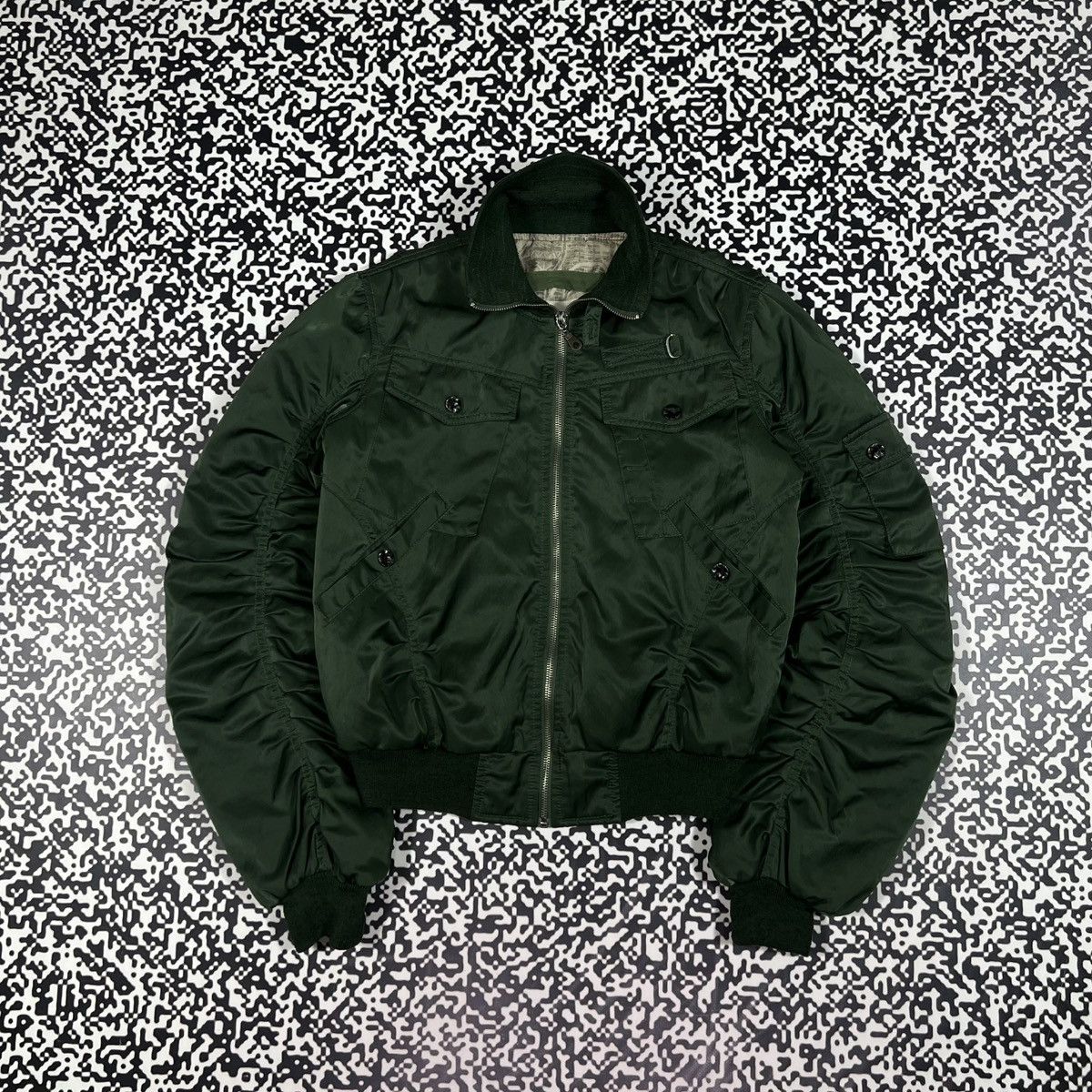 Diesel Vintage Y2K Diesel Opium Oversize Bomber Jacket Size S / US 4 / IT 40 - 2 Thumbnail