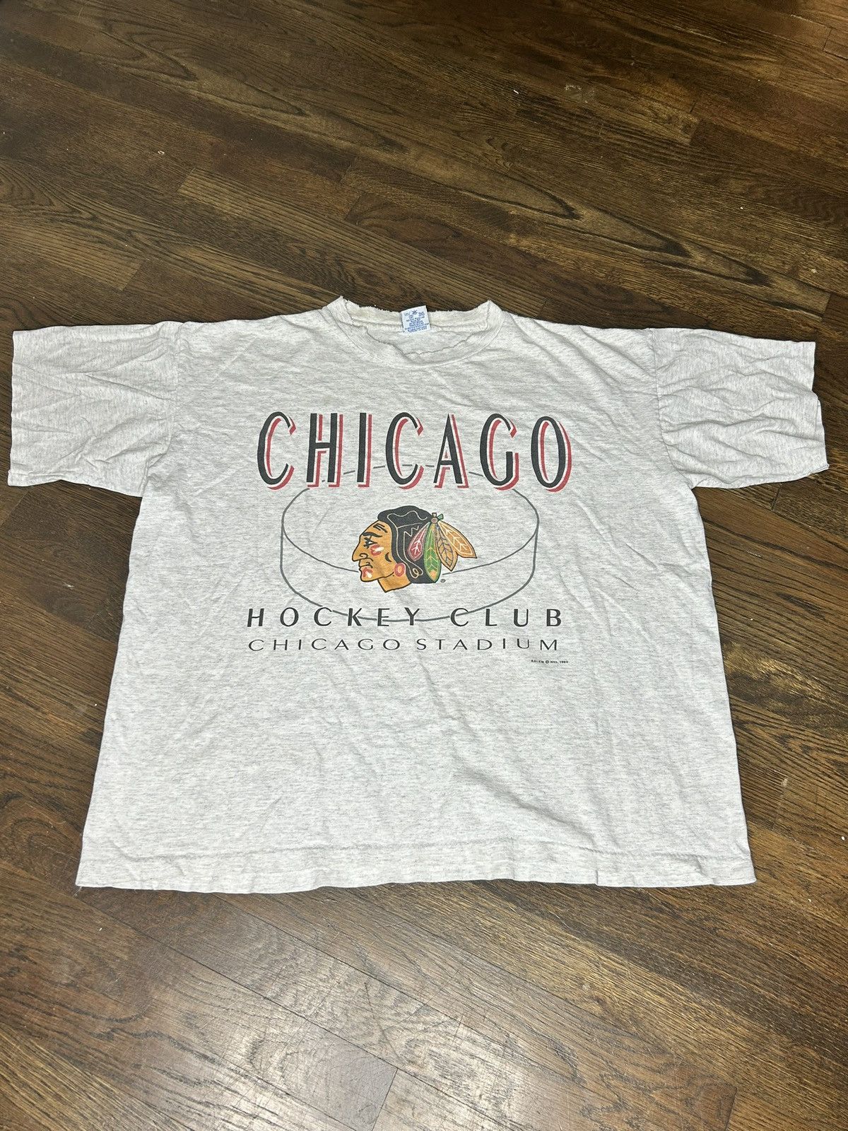 Salem Sportswear Vintage Salem Sports Chicago BlackHawks Size US XL / EU 56 / 4 - 1 Thumbnail