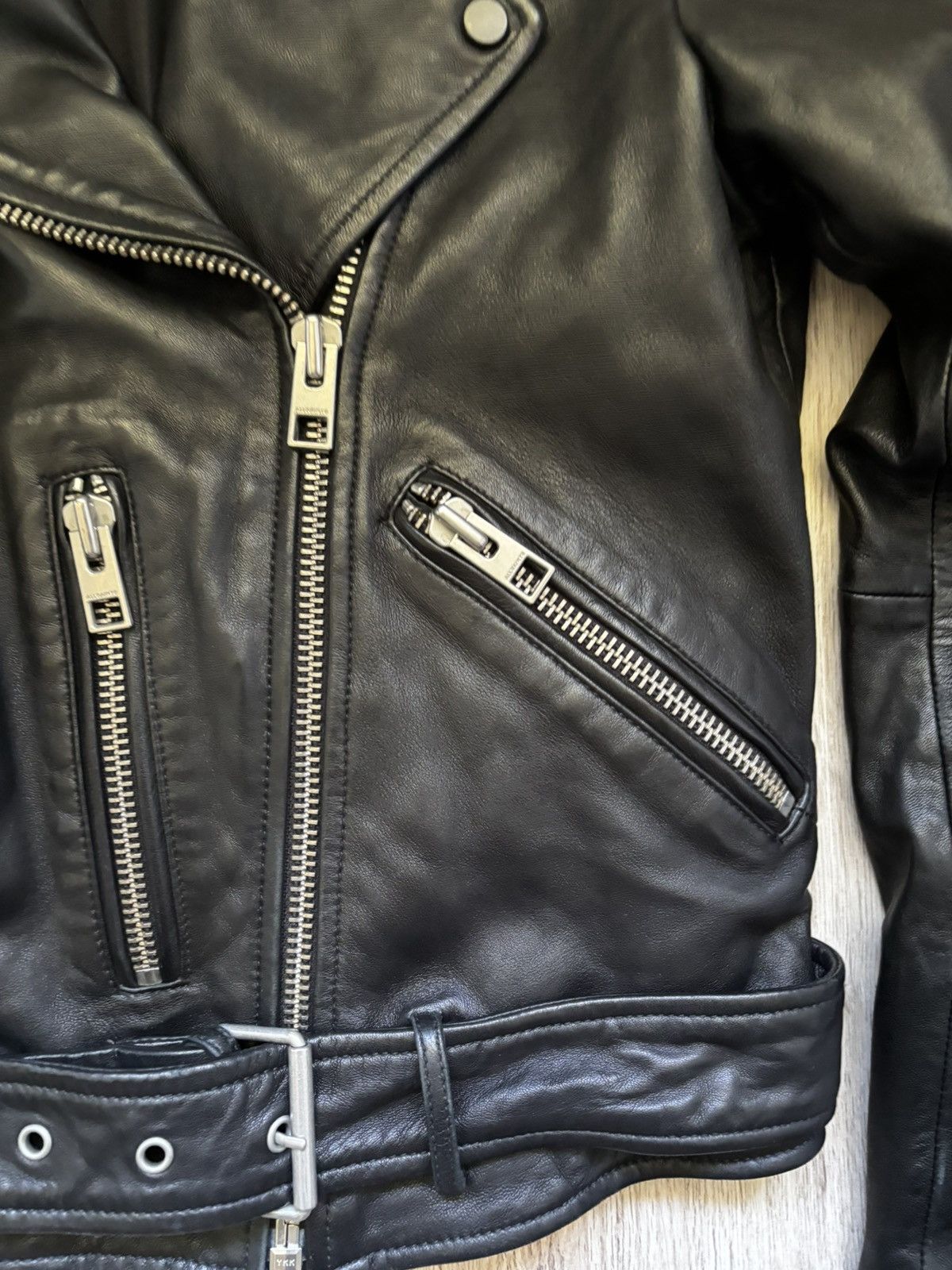 Allsaints All Saints BALFERN LEATHER BIKER JACKET Size M / US 6-8 / IT 42-44 - 4 Thumbnail