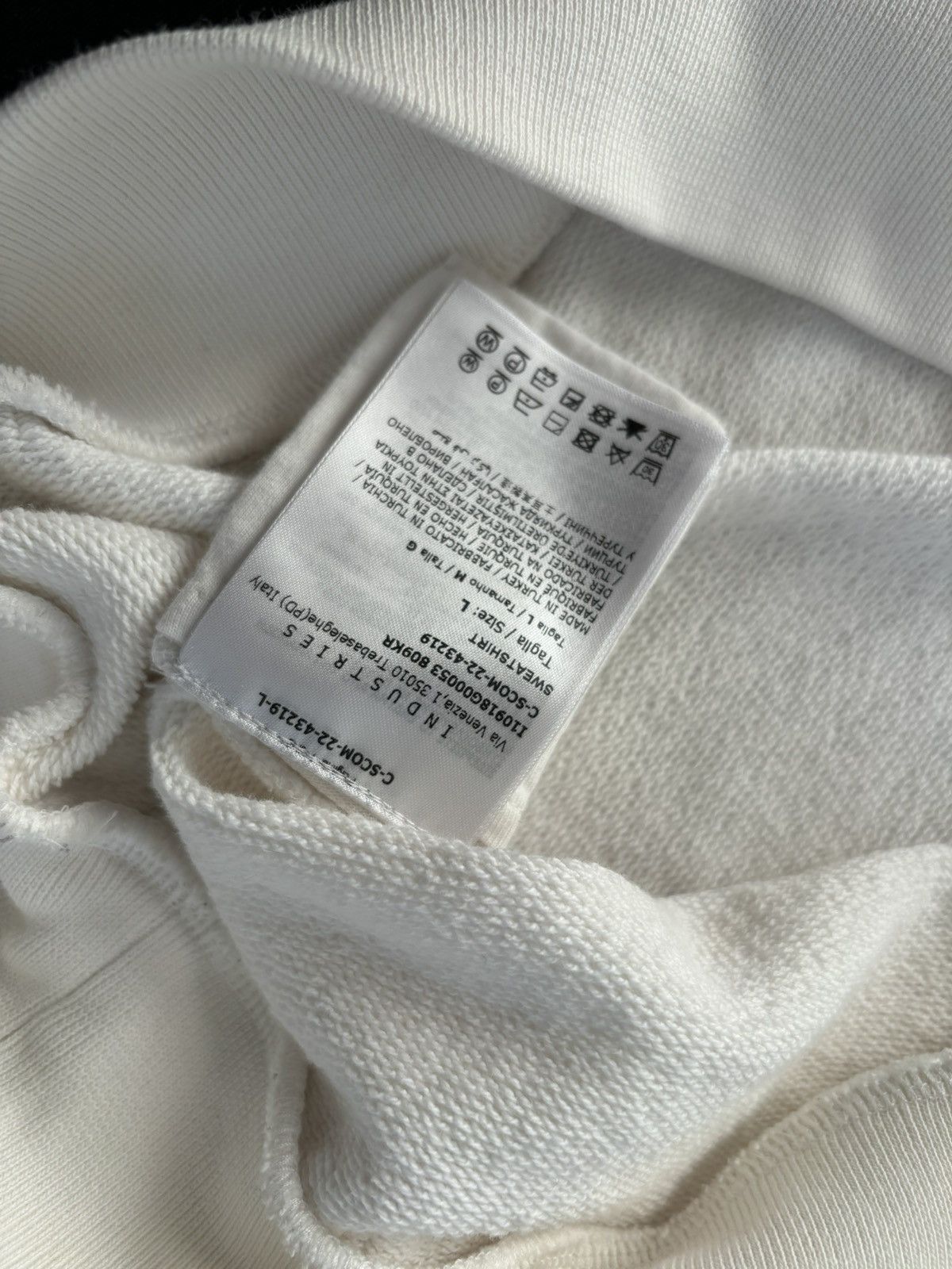 Moncler Moncler White Crewneck Size US L / EU 52-54 / 3 - 3 Thumbnail