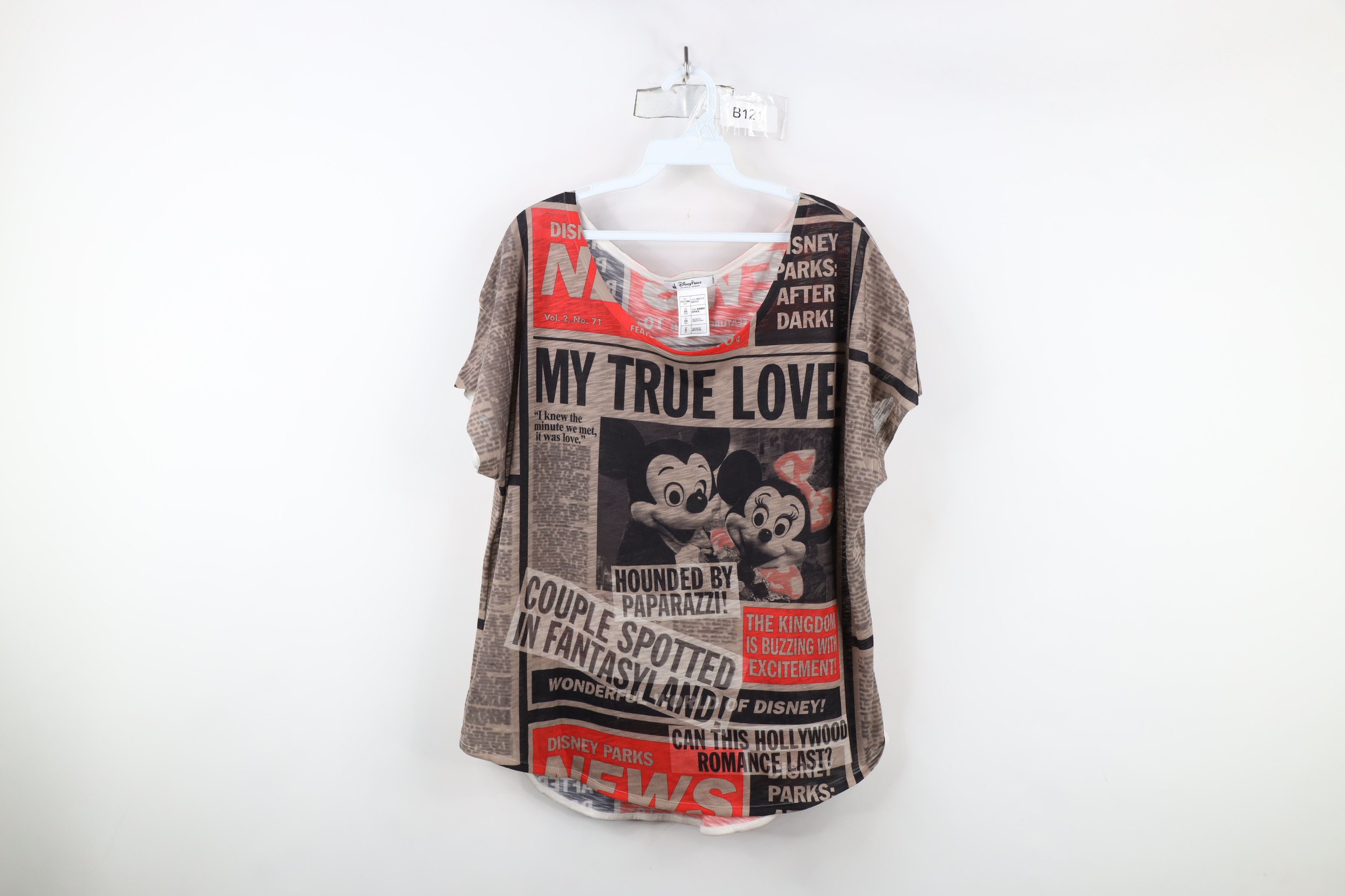 Disney × Vintage Vintage Y2K Disney Park Original Mickey Minnie Print T-Shirt Size XL / US 12-14 / IT 48-50 - 1 Thumbnail