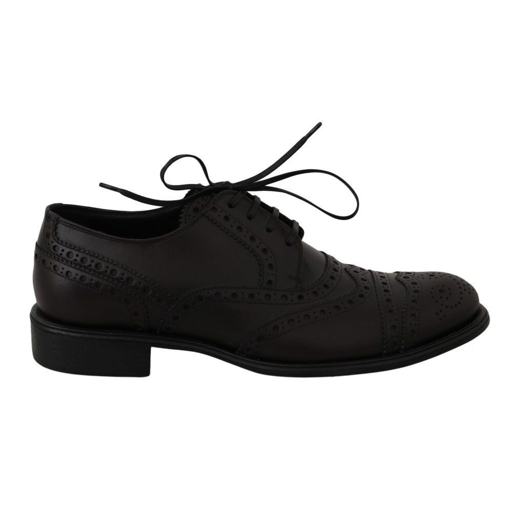 Dolce & Gabbana Dolce & Gabbana Elegant Bordeaux Wingtip Derby Dress Shoes Size US 6 / EU 39 - 1 Thumbnail