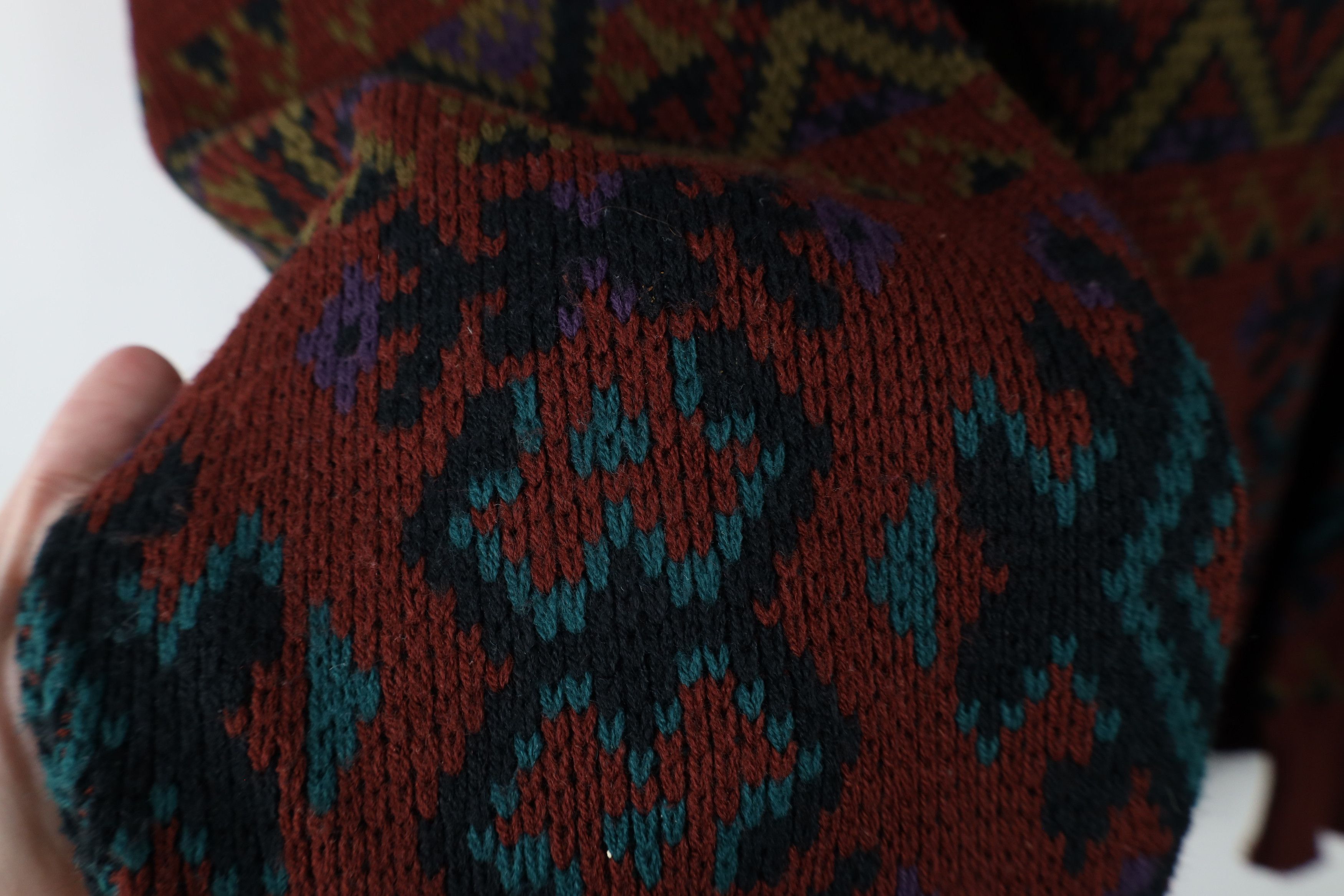 Vintage Vintage 90s Streetwear Southwestern Fiesta Knit Sweater Size US XL / EU 56 / 4 - 7 Thumbnail