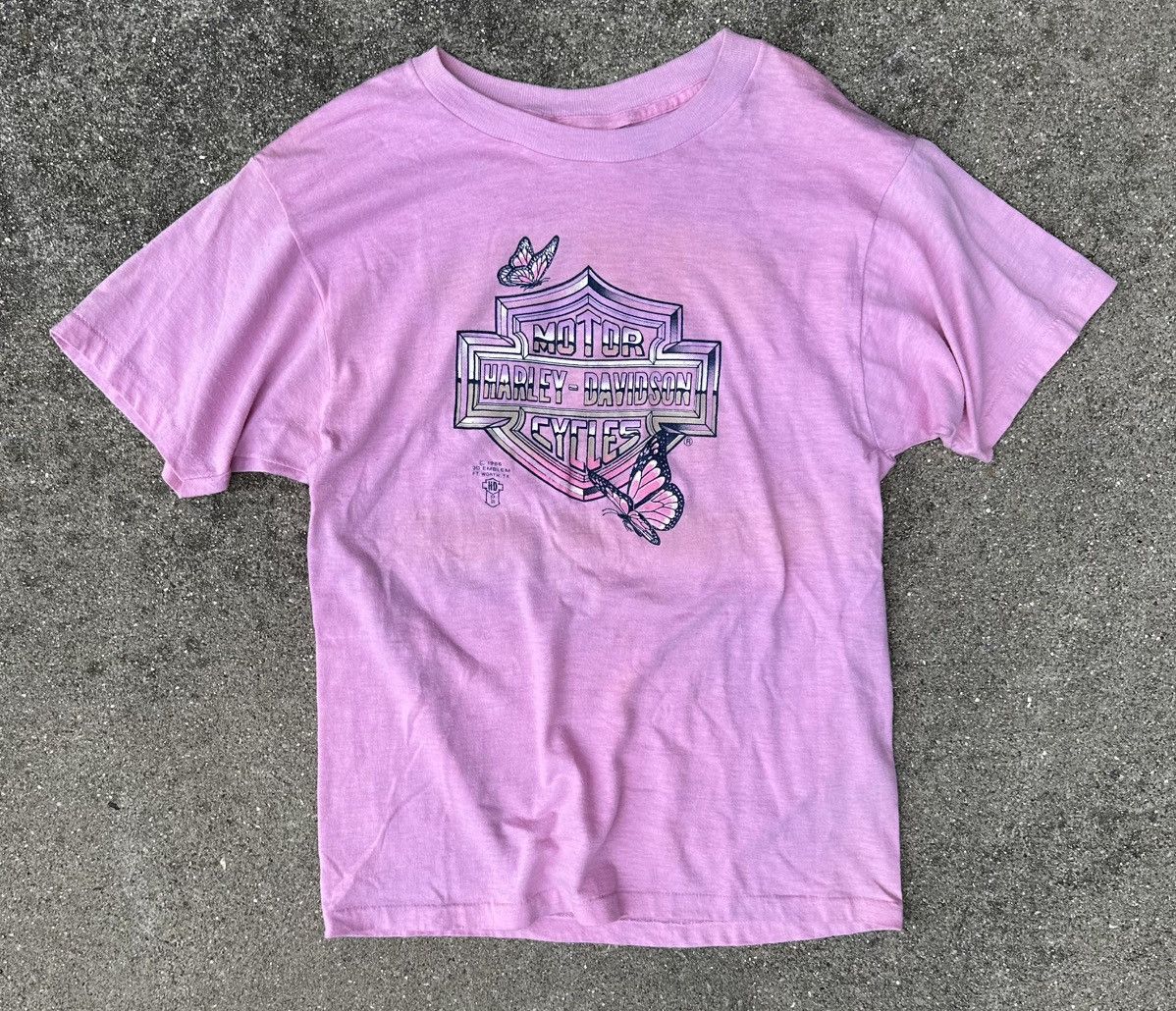 Harley Davidson Vintage Chrome Harley Davidson 3D Emblem Women’s T Shirt Size M / US 6-8 / IT 42-44 - 3 Thumbnail