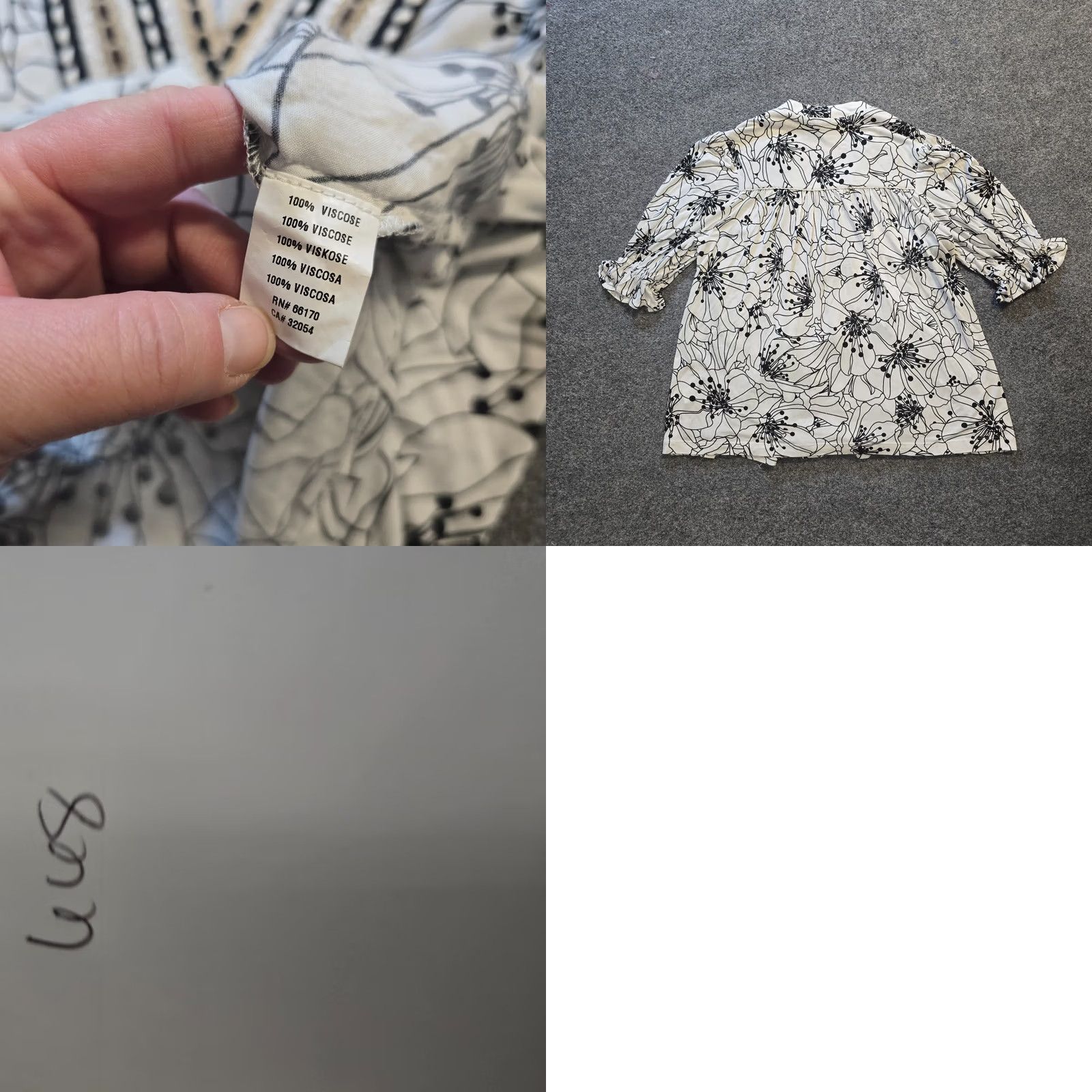 Vintage Blank London Top Womens Size Small White Embroidered Anthropologie Casual Boho Shirt Puff Sleeve V-Neck Ladies Regular White, UK Size S Size S / US 4 / IT 40 - 8 Thumbnail