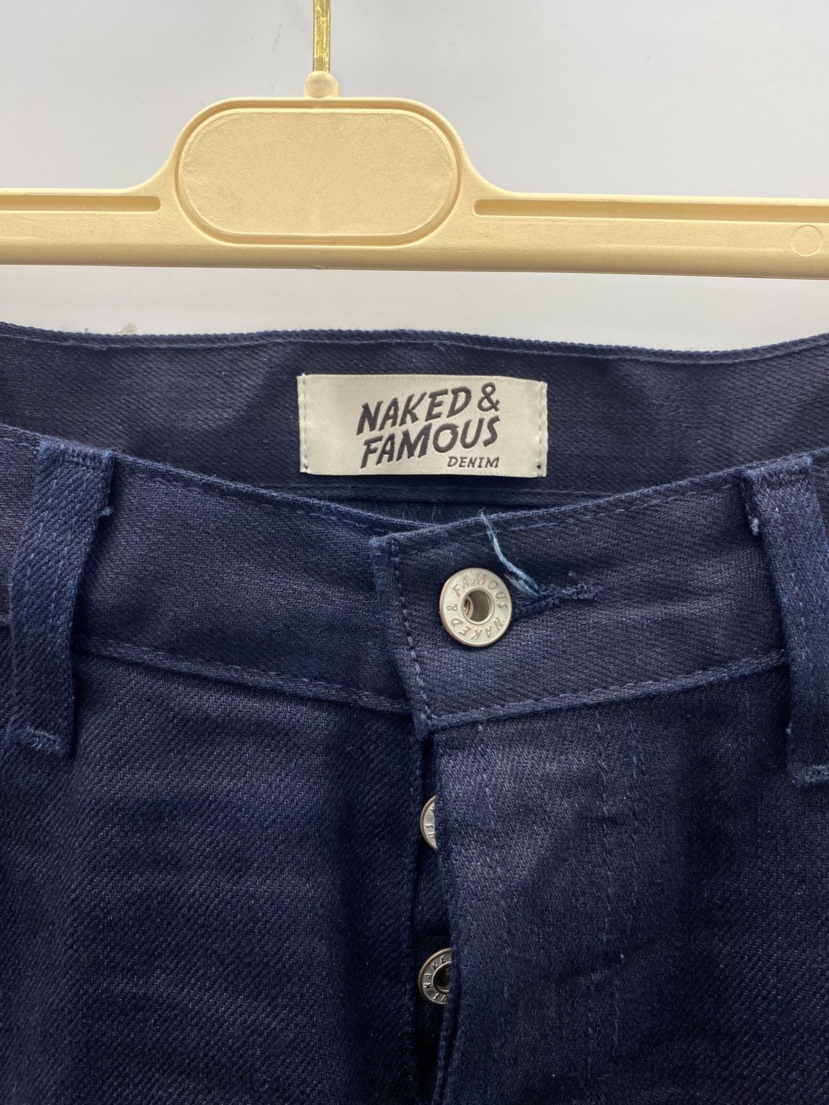 Naked & Famous Super Guy Navy Skinny Jeans Size US 35 - 2 Thumbnail